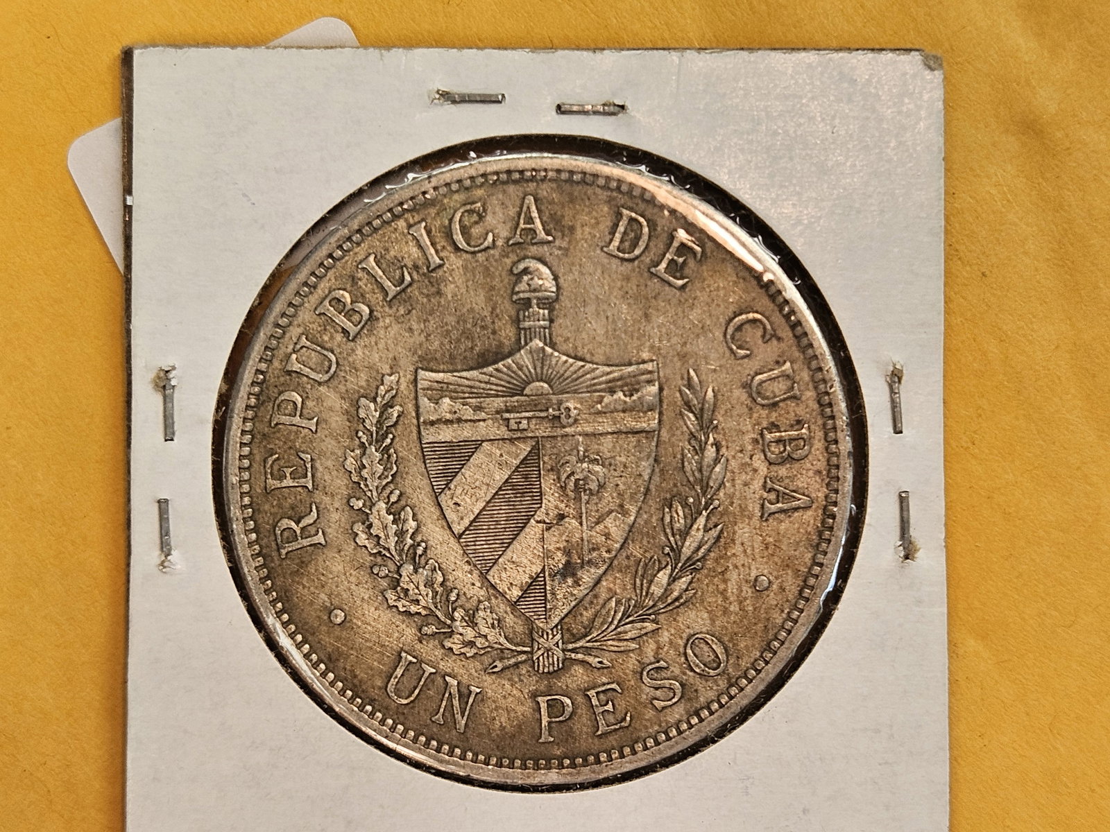 1932 Cuba silver peso in Extra Fine plus - 3