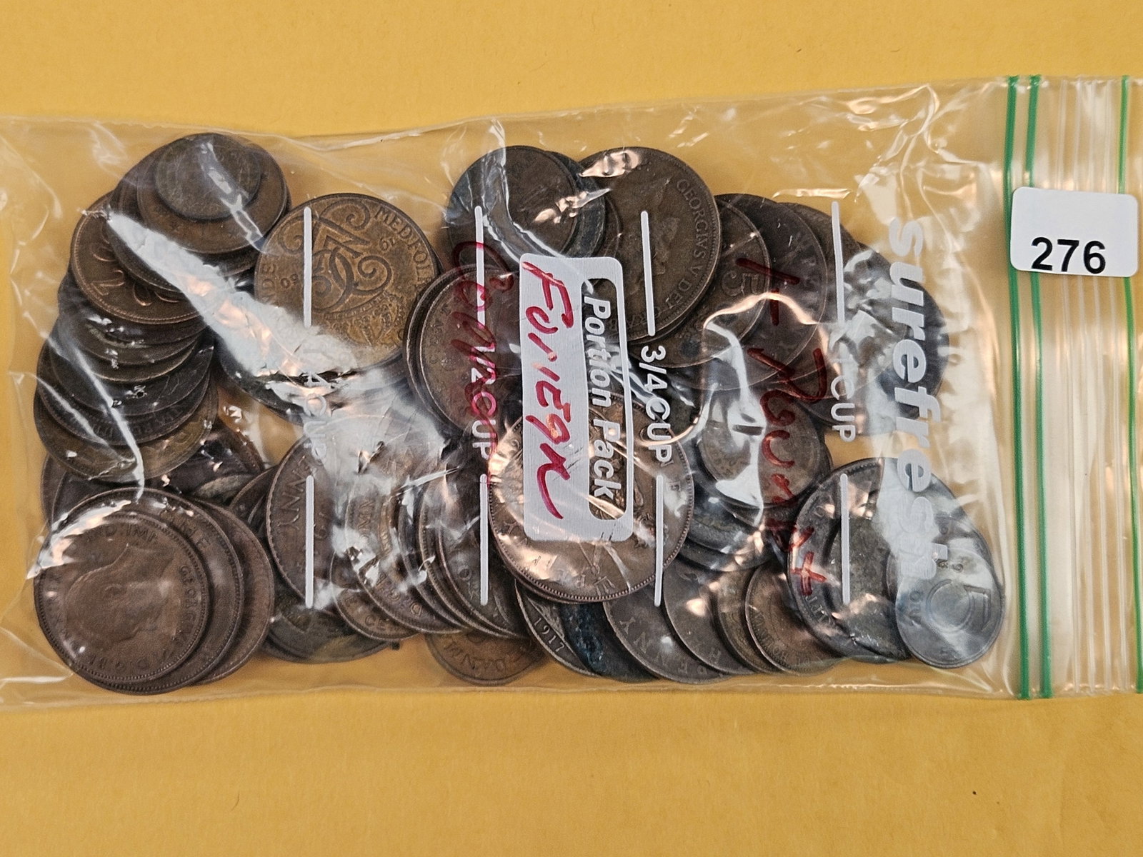 ONE POUND of older, World, Copper Coins: From dealer. Unsearched by us
