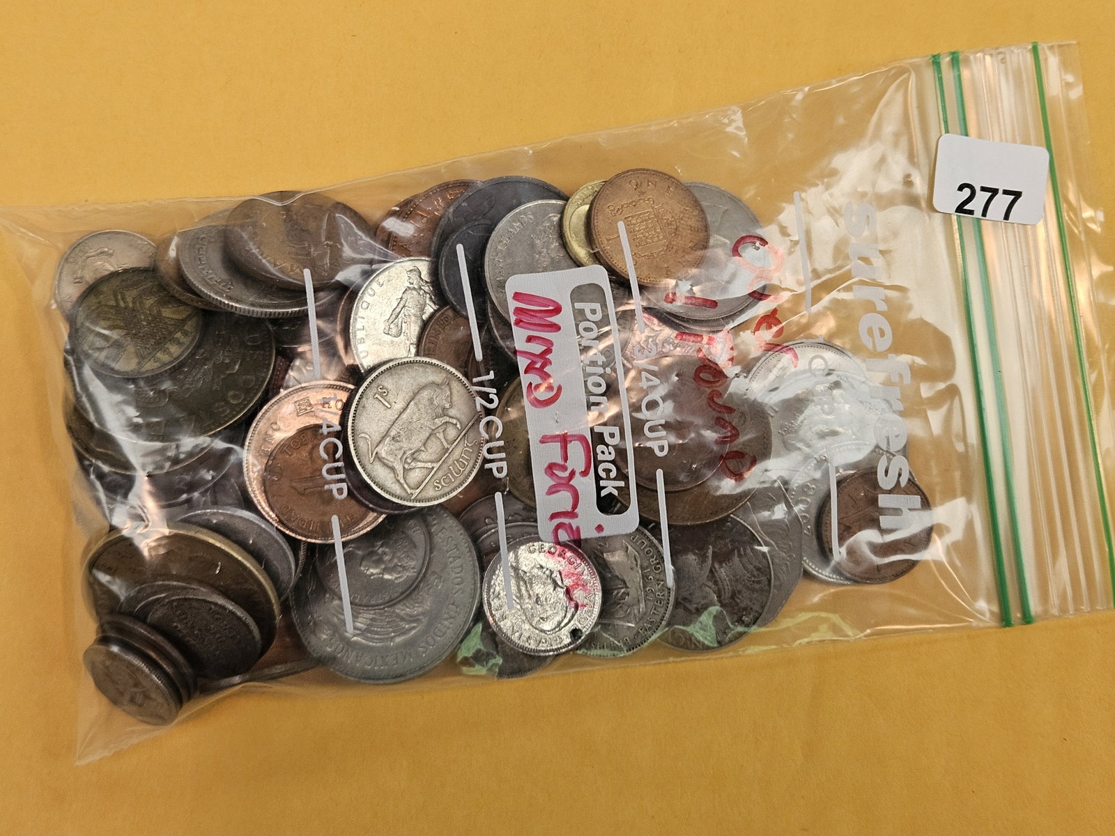 ONE POUND of mixed World coins: From dealer. Unsearched by us