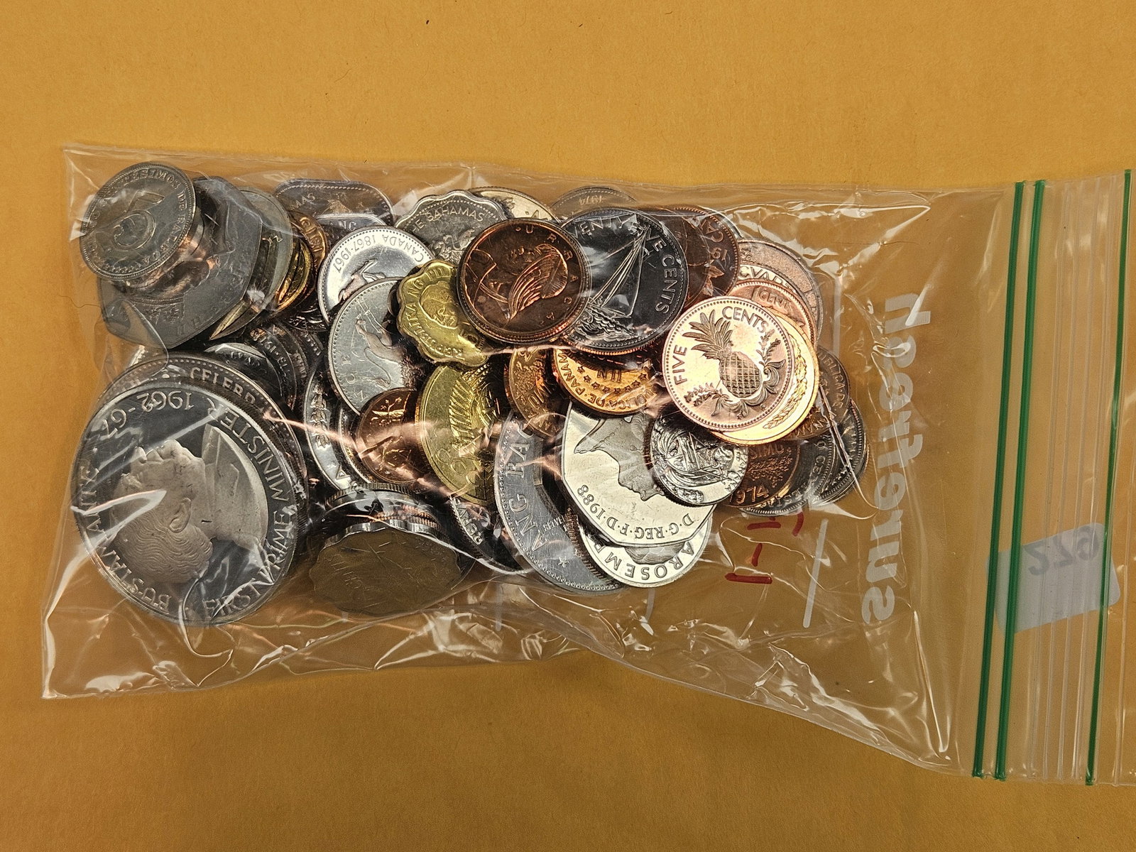 ONE POUND of mixed, Proof, World coins - 2