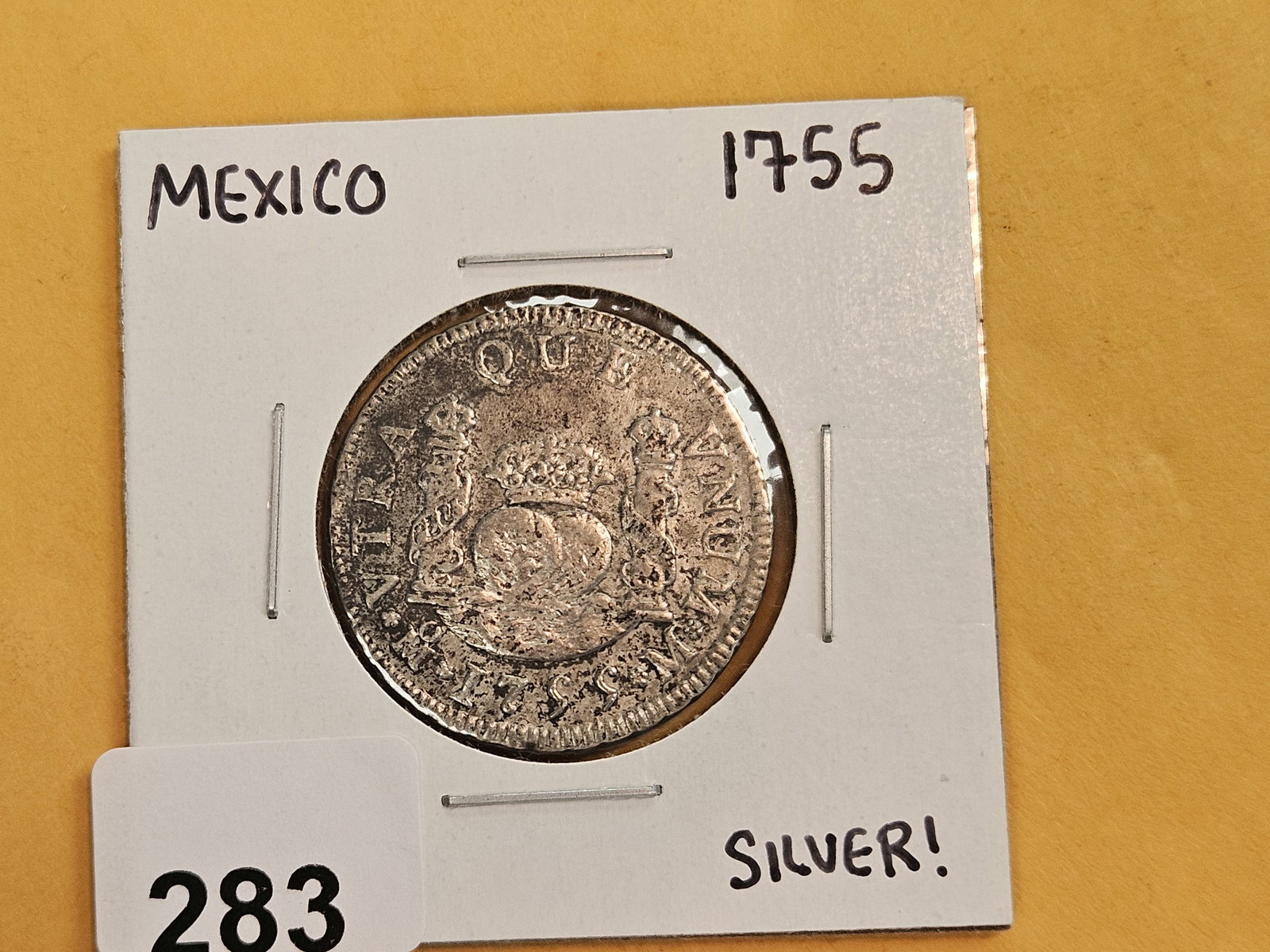 * 1755 Mexico silver 2 reals - 2