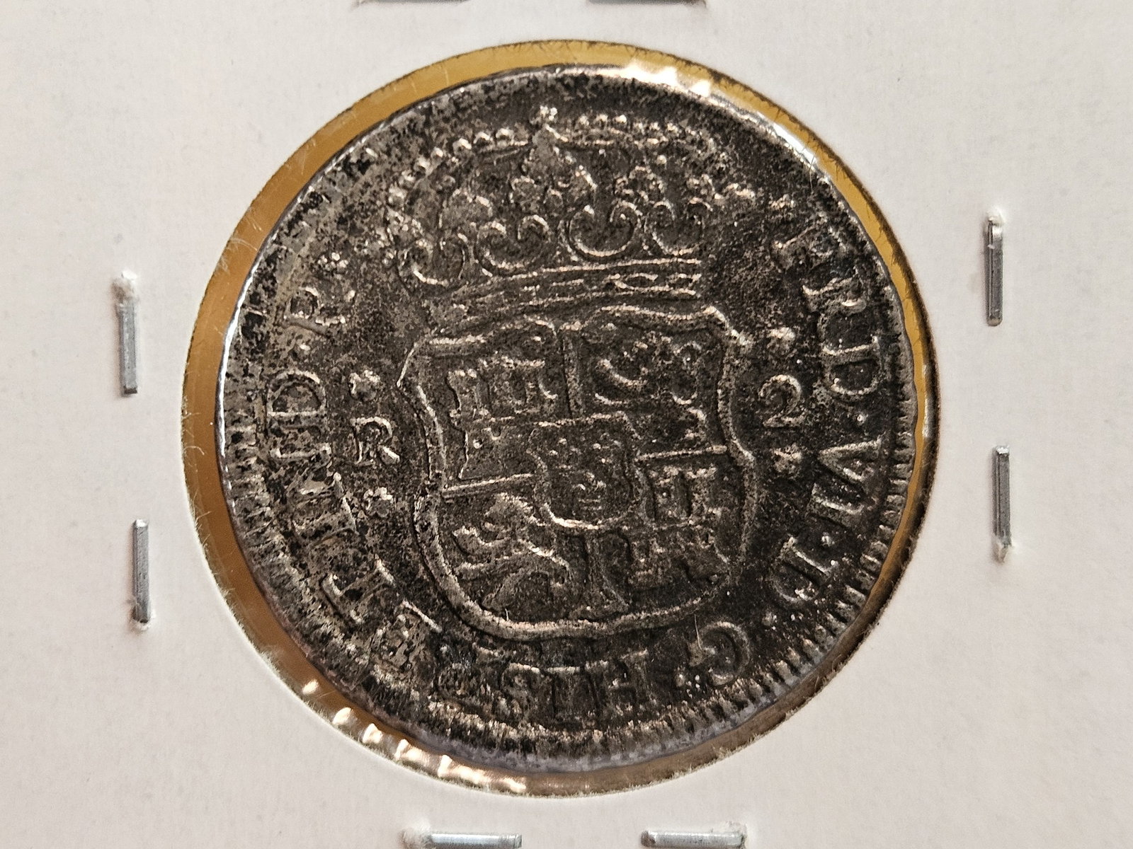 * 1755 Mexico silver 2 reals - 4