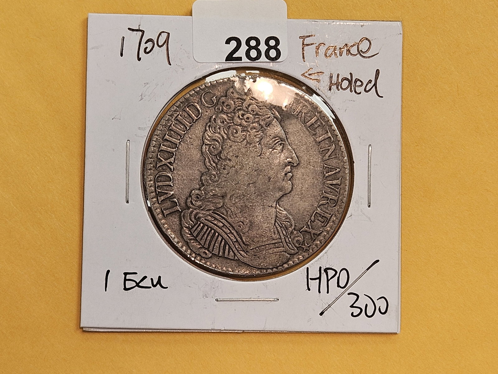 Scarcer! 1709 France silver 1 ecu - 2