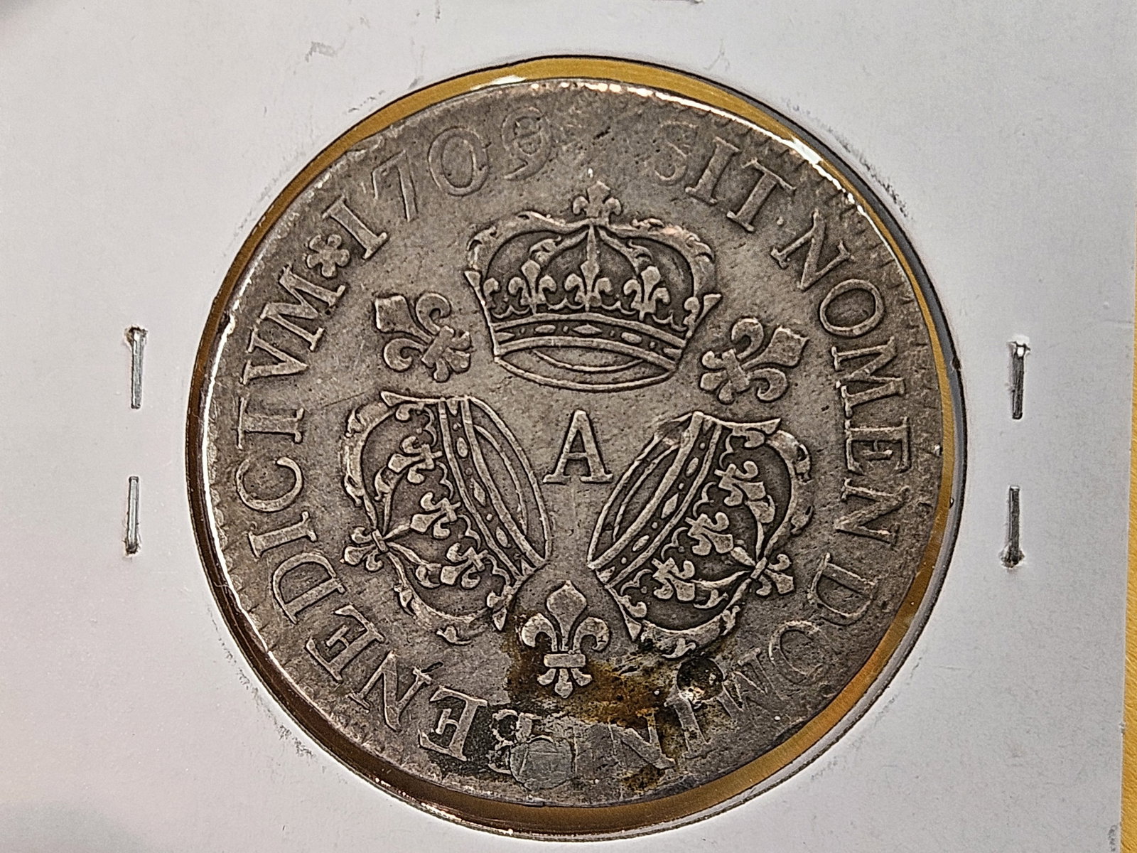 Scarcer! 1709 France silver 1 ecu - 5