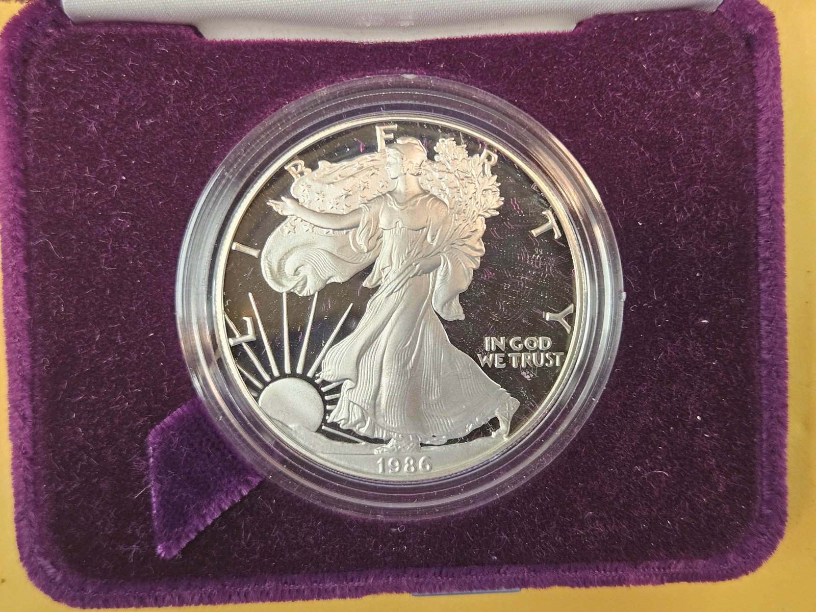 KEY DATE! GEM Proof Deep Cameo 1986 American Silver Eagle - 2