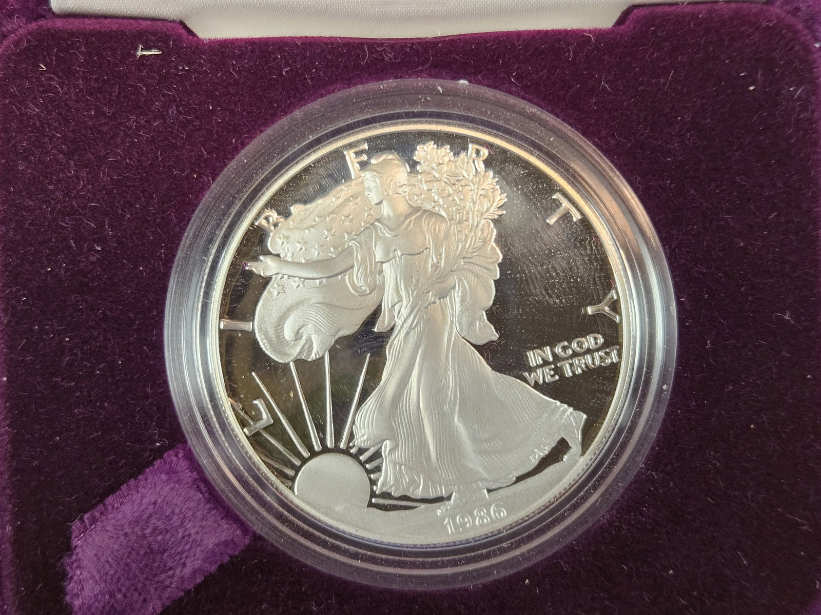 KEY DATE! GEM Proof Deep Cameo 1986 American Silver Eagle - 2