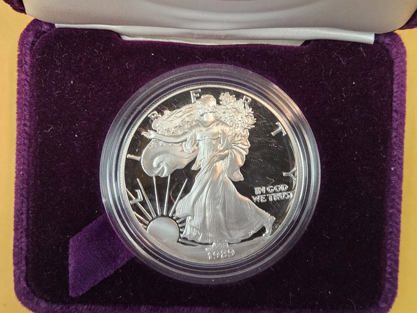 GEM Proof Deep Cameo 1989 American Silver Eagle - 2