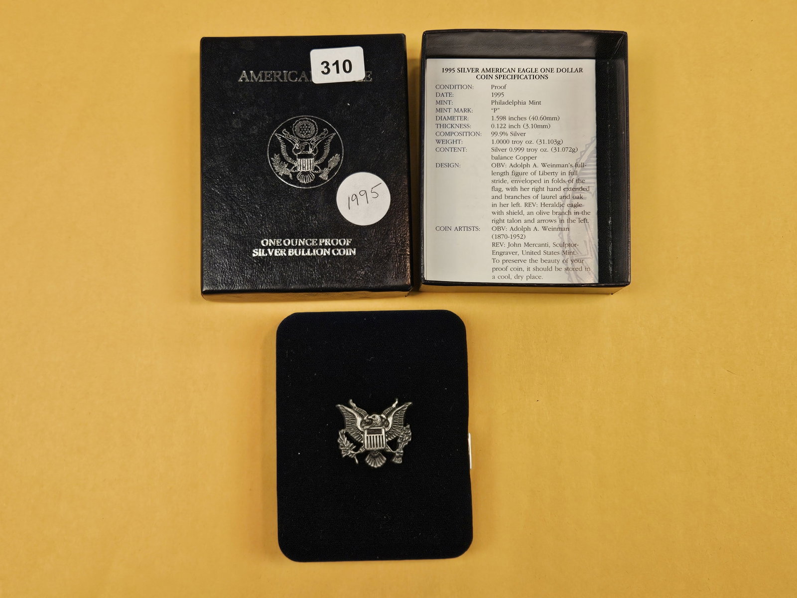 GEM Proof Deep Cameo 1995 American Silver Eagle (1 of 3)