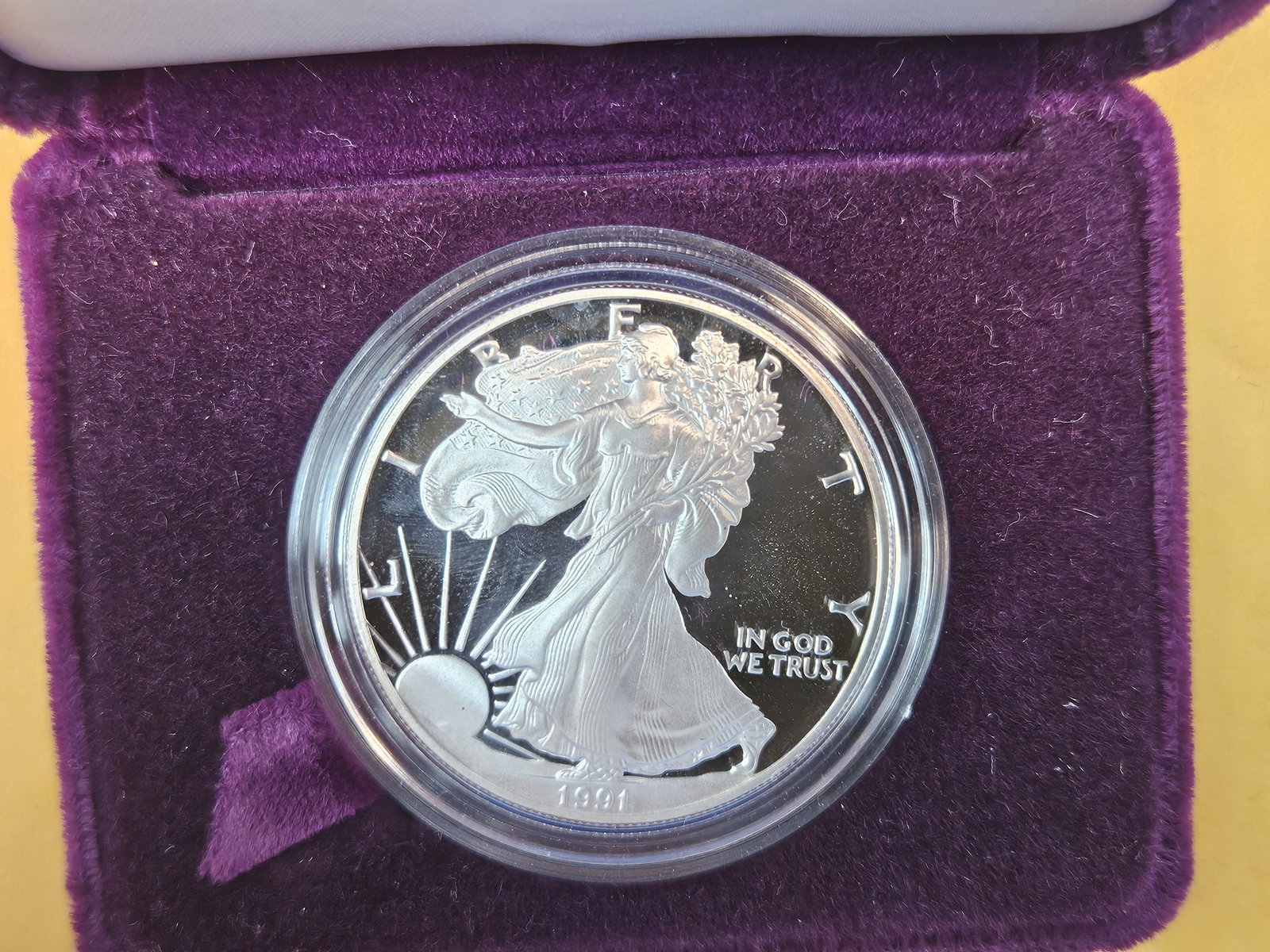 GEM Proof Deep Cameo 1991 American Silver Eagle - 2