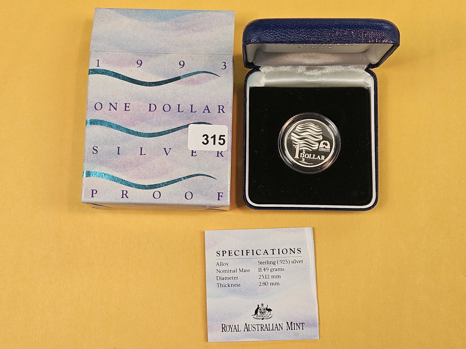 GEM Proof Deep Cameo 1993 Australia Silver Dollar (1 of 3)