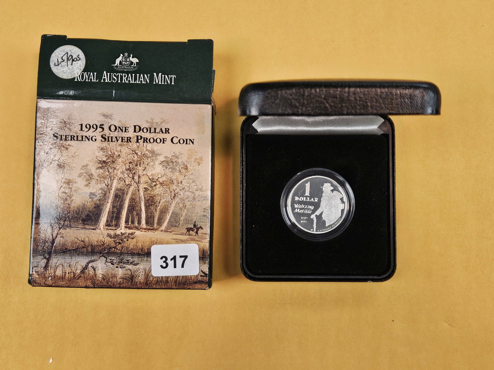 GEM Proof Deep Cameo 1995 Silver Australian Dollar: In original government packaging with certificated of authenticity.