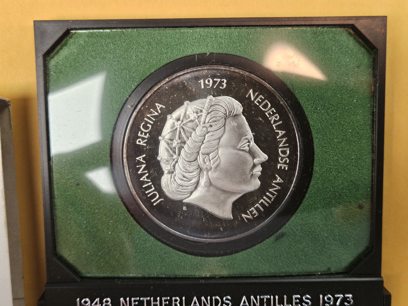 GEM Proof Deep Cameo 1973 Netherlands silver Anniversary coin - 2
