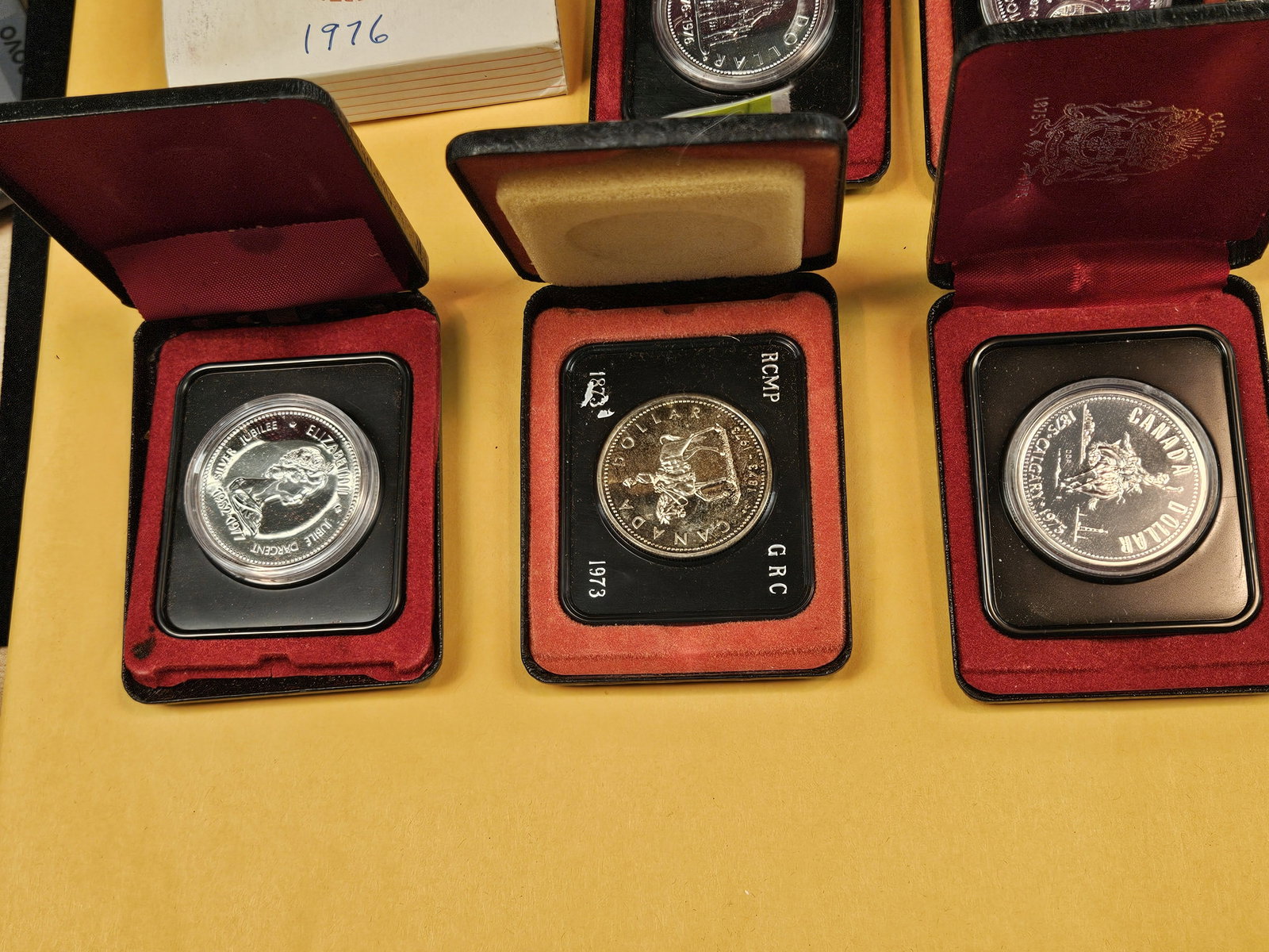 Five GEM Canadian Silver Dollars - 4