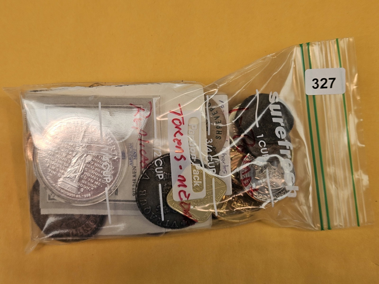 EXONUMIA!: One pound of mixed tokens and medals