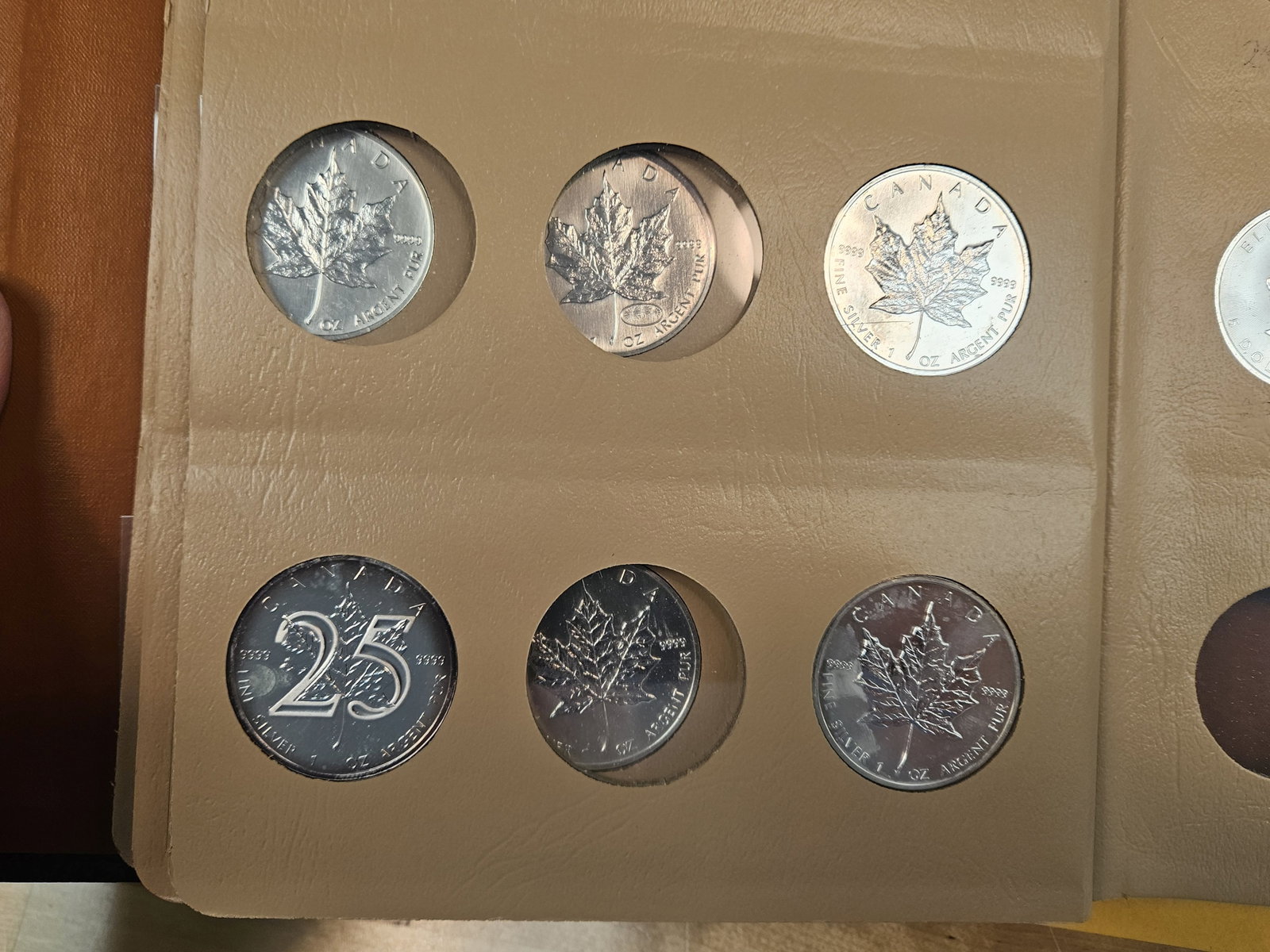 NICE! Partially Complete Canada SILVER Maple Leaf Collection - 14