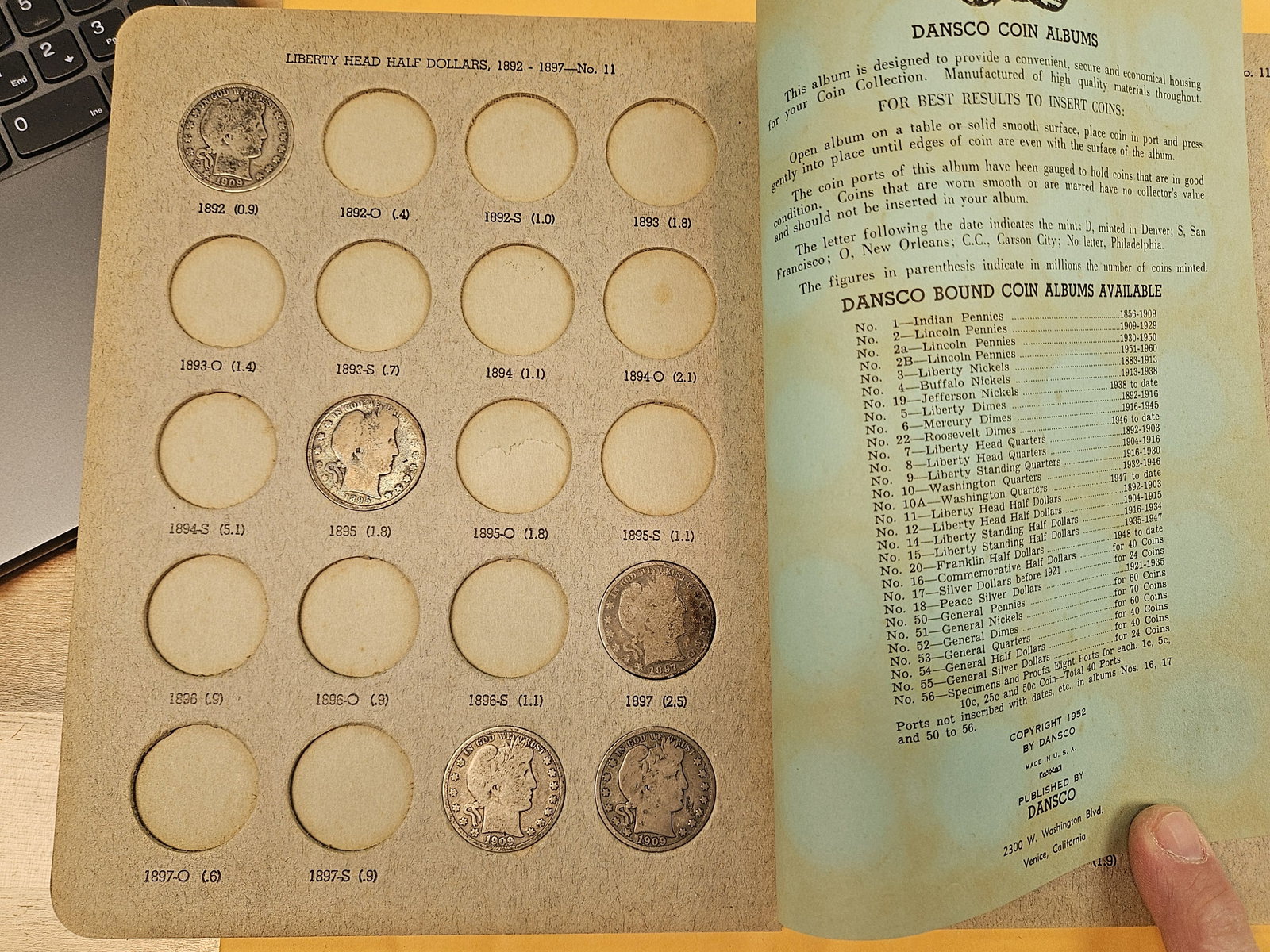 Partially Complete Barber Half Dollar Collection - 2