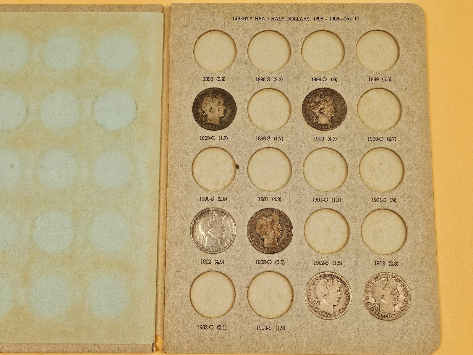Partially Complete Barber Half Dollar Collection - 6
