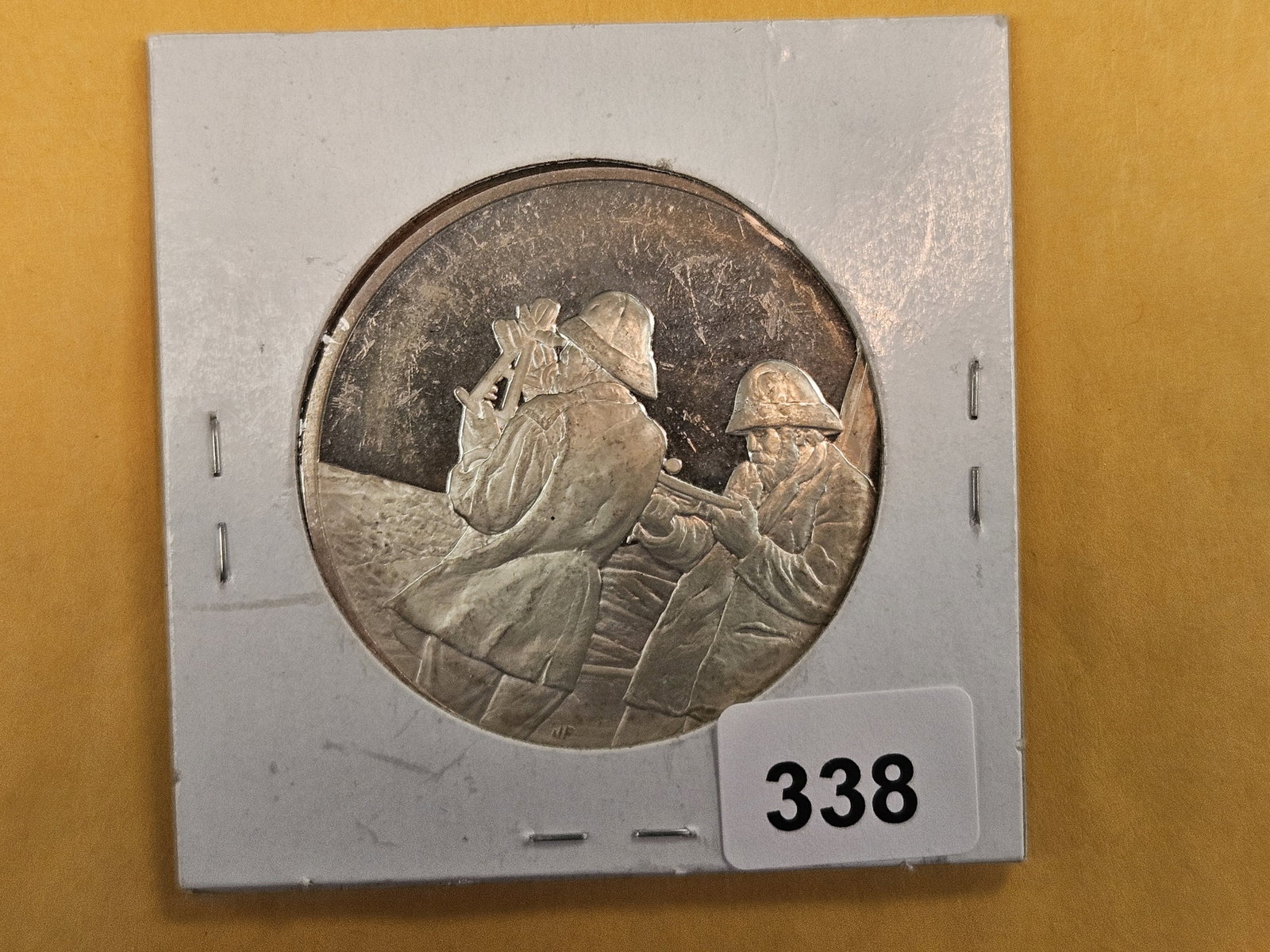 GEM Proof Deep Cameo Sterling Silver Art round (1 of 2)