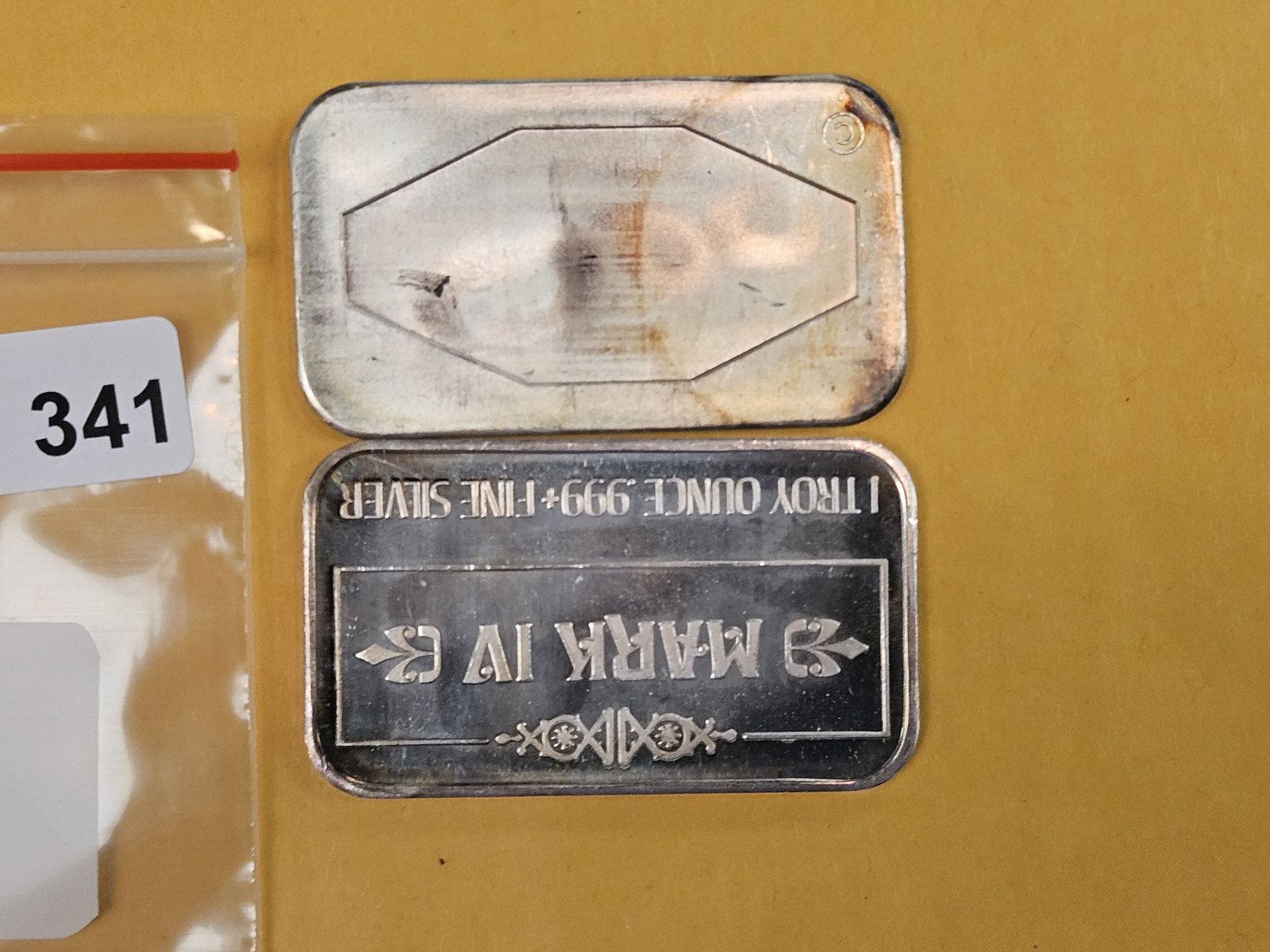 Two 1-Troy ounce .999 fine silver bars - 2