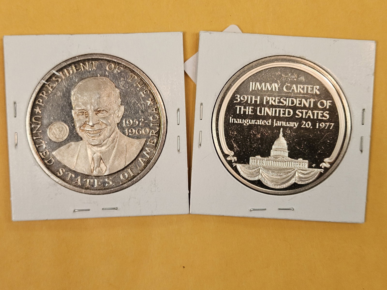 Two Sterling silver Proof art rounds - 2
