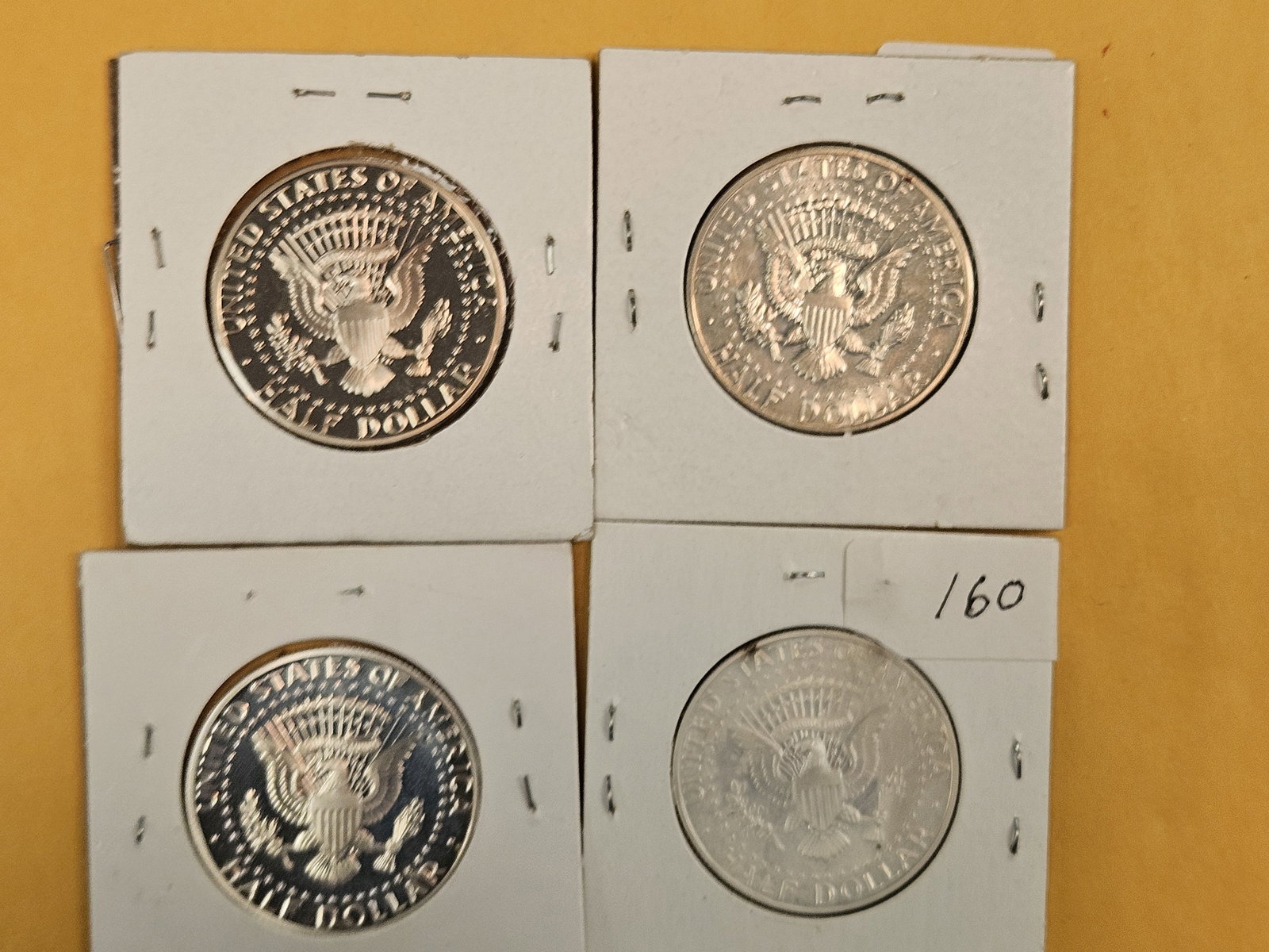 Four SILVER Kennedy Half Dollars - 2