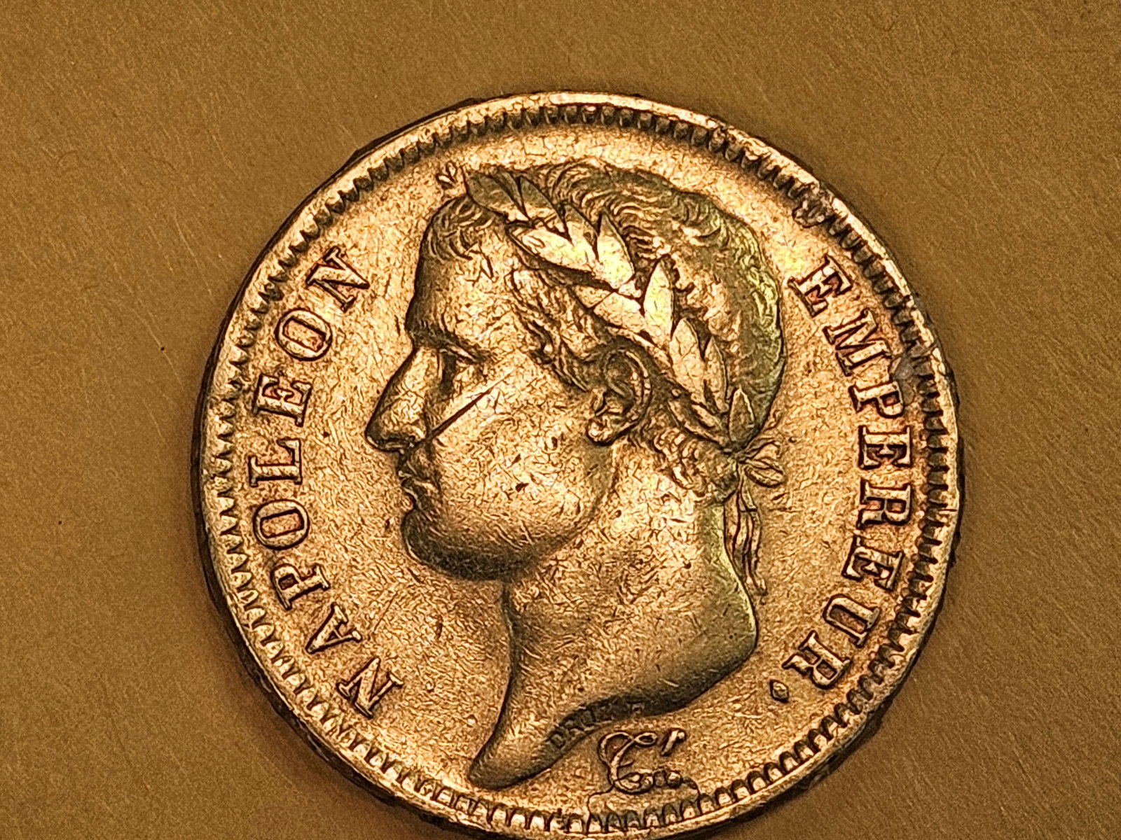 GOLD! 1812 France gold 40 Francs: KM # 696.1