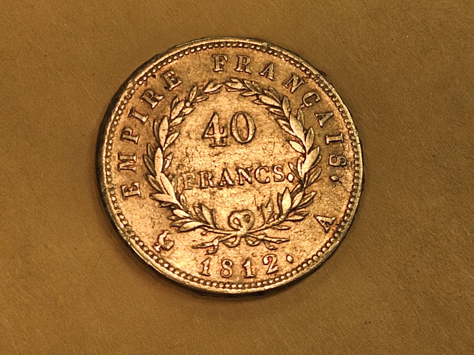 GOLD! 1812 France gold 40 Francs - 5