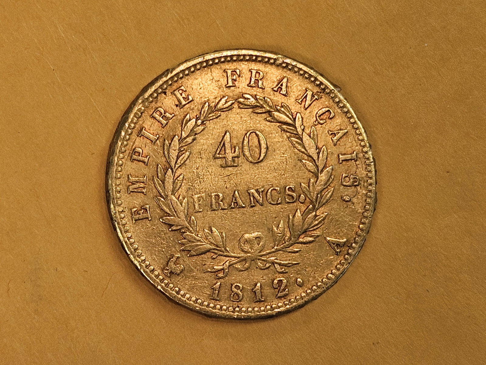 GOLD! 1812 France gold 40 Francs - 6