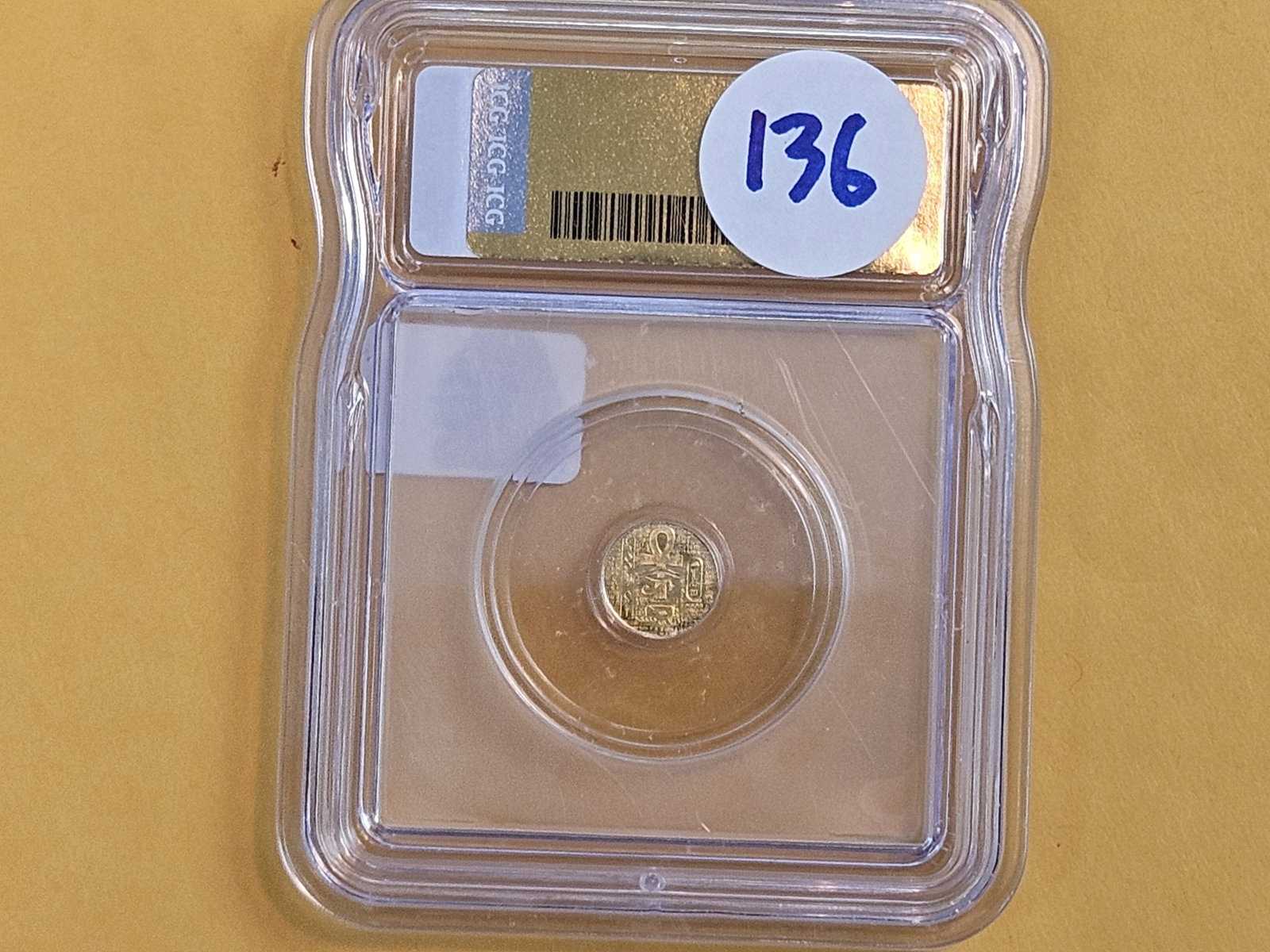 GOLD! ICG Egyptian King Tut Gold coin in Mint State 70 - 3