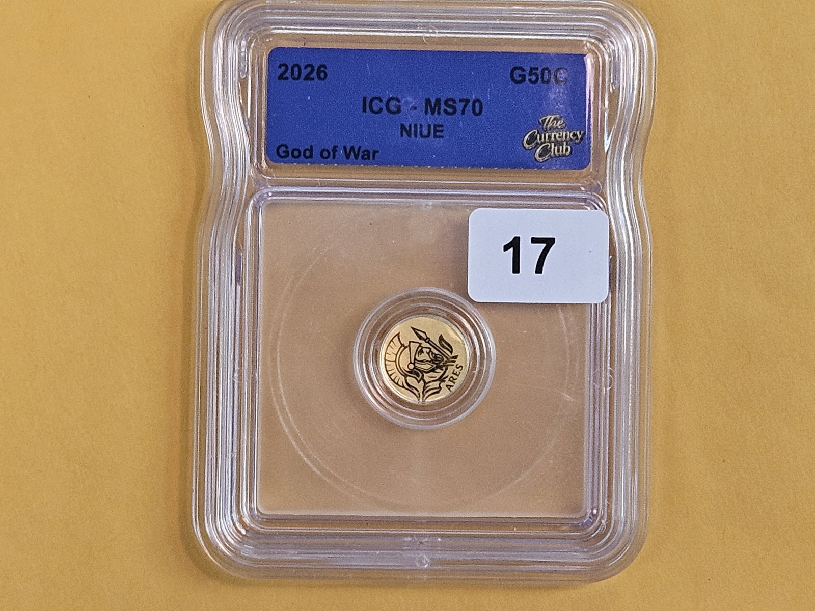GOLD! ICG 2026 Niue Gold 50 Cents in Mint State 70 - 2