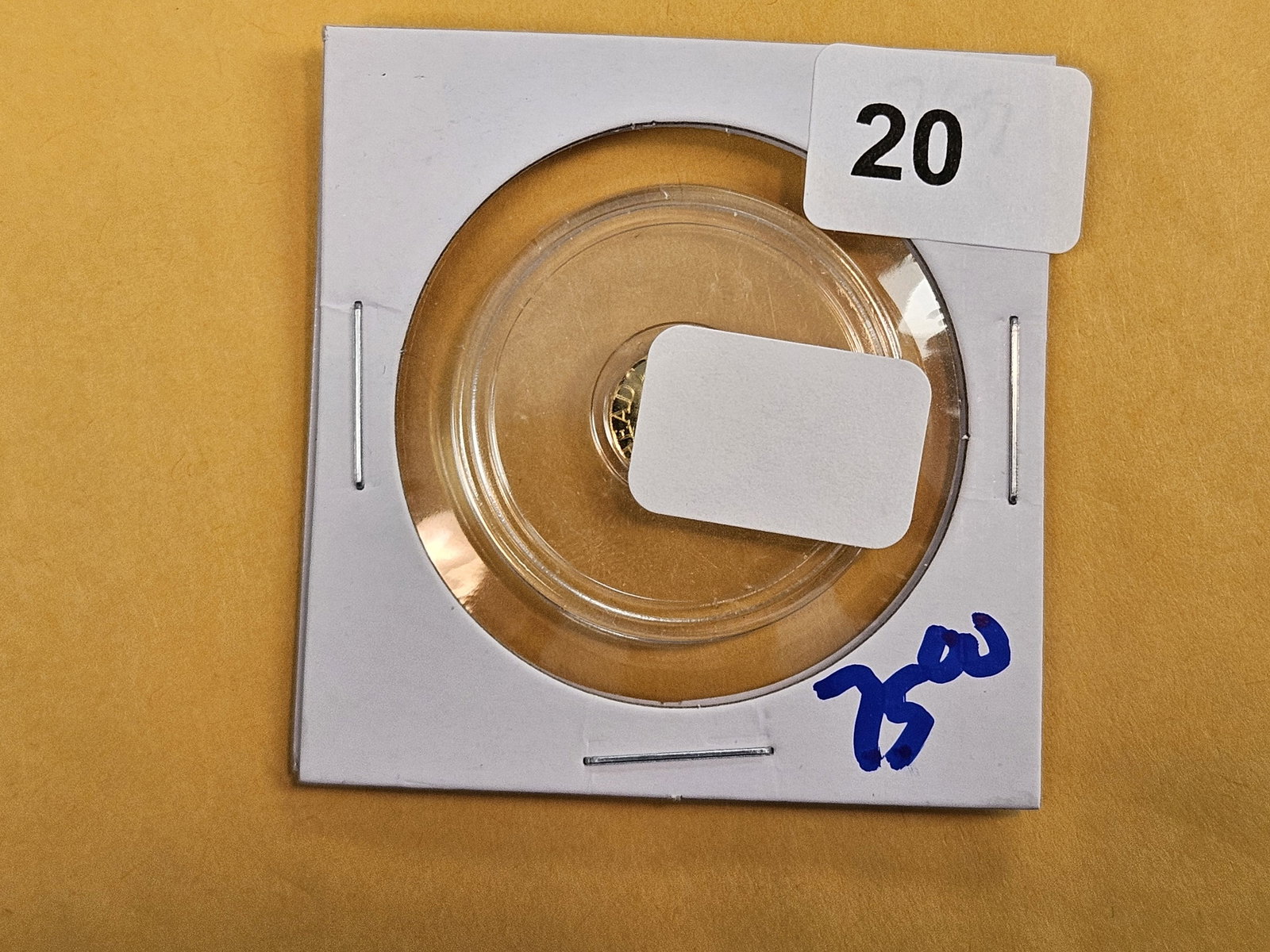 GOLD! Art round .9999 fine gold coin: Weighs one-quarter Gram. Naughty coin….so….no pics