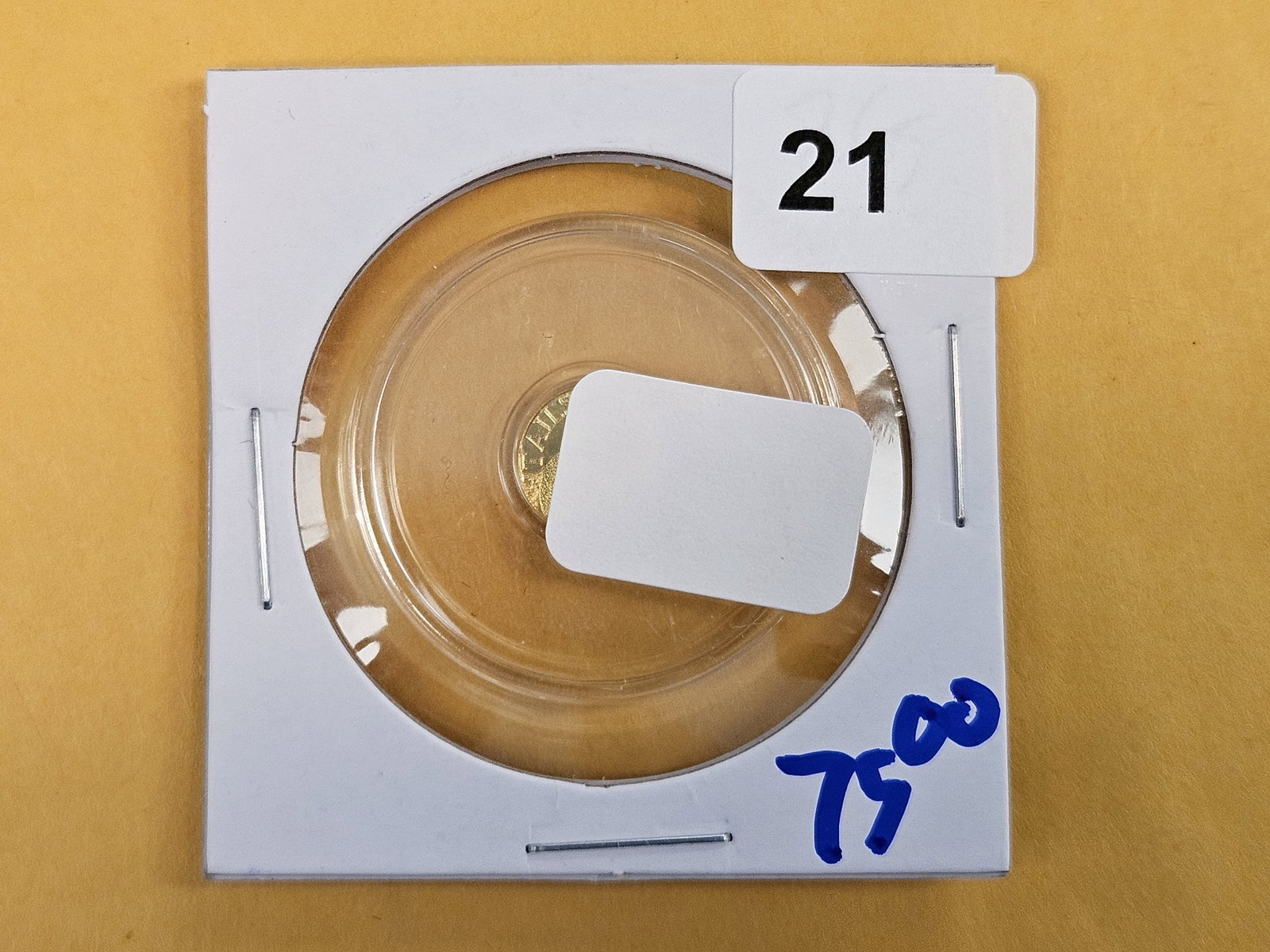 GOLD! Art round .9999 fine gold coin: Weighs one-quarter Gram. Naughty coin….so….no pics