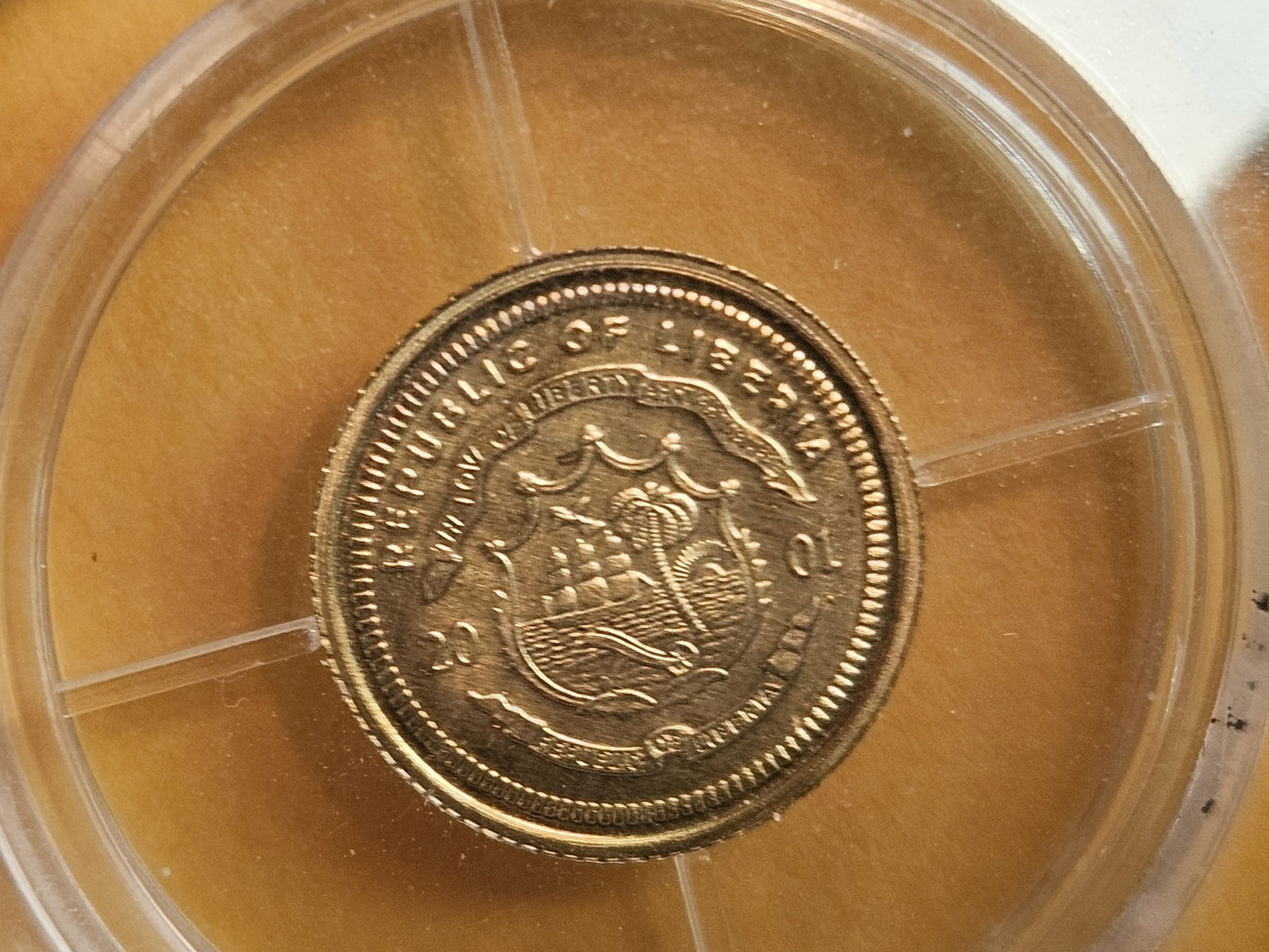 GOLD! Liberia 2001 Gold Ten Dollars - 3