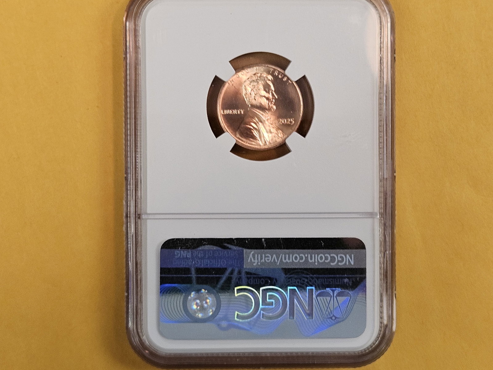 GEM! NGC 2025 Lincoln Cent in Mint State 65 RED - 3