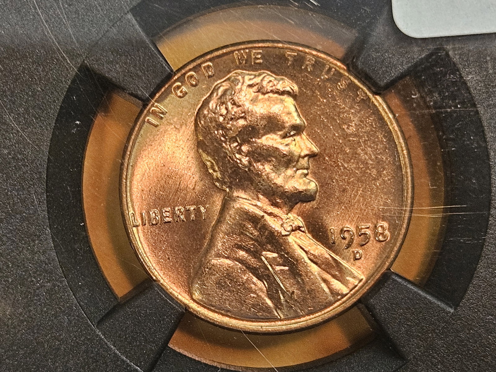 GEM! NGC 1958-D Wheat Cent in Mint State 65 RED: Blazer