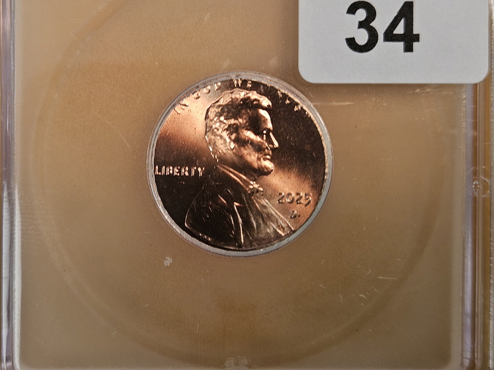 GEM! ICG 2025-D Lincoln Cent in Mint State 67 RED (1 of 3)