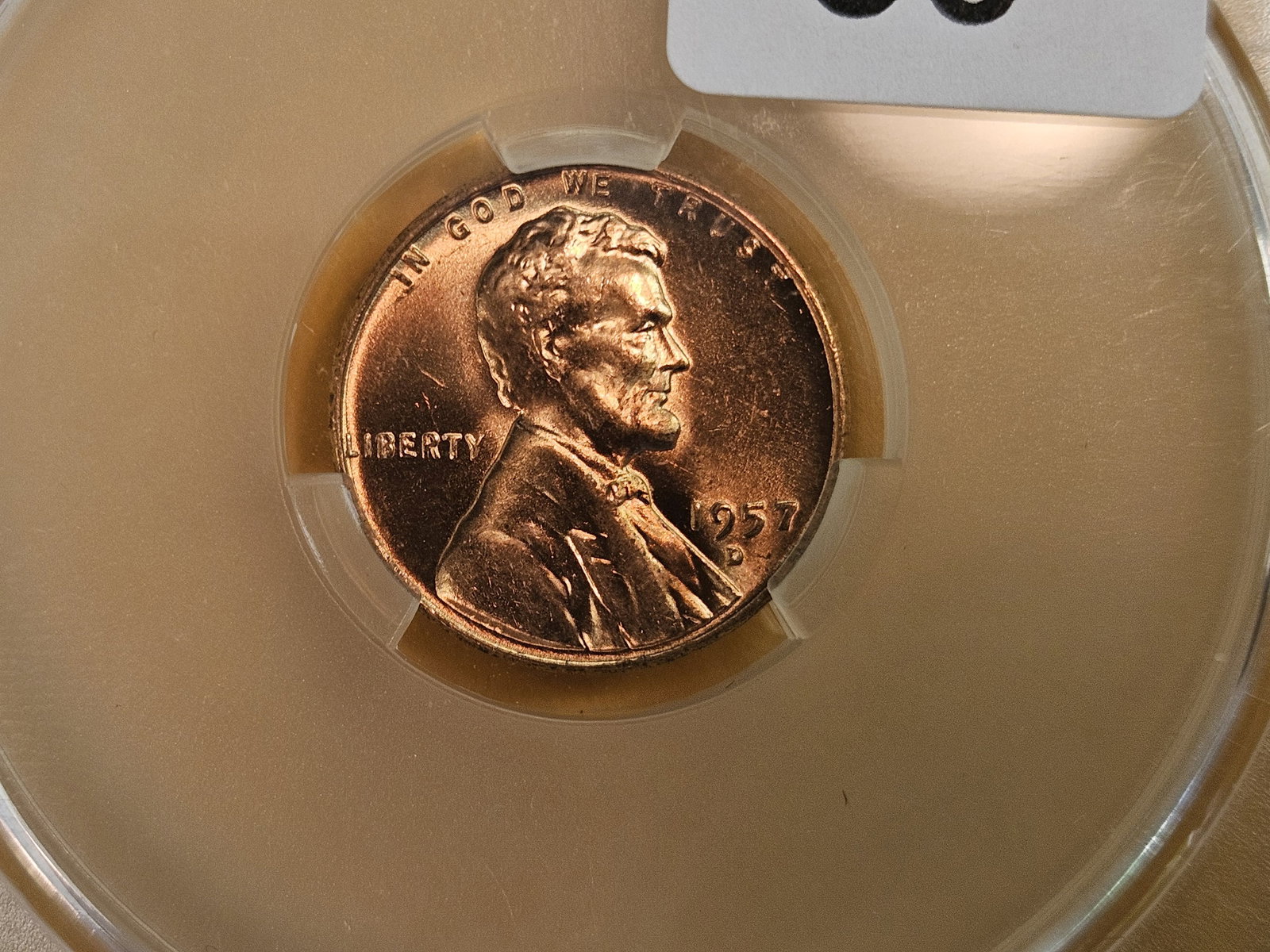 CACG 1957-D Wheat Cent in Mint State 64 RED: Blazer