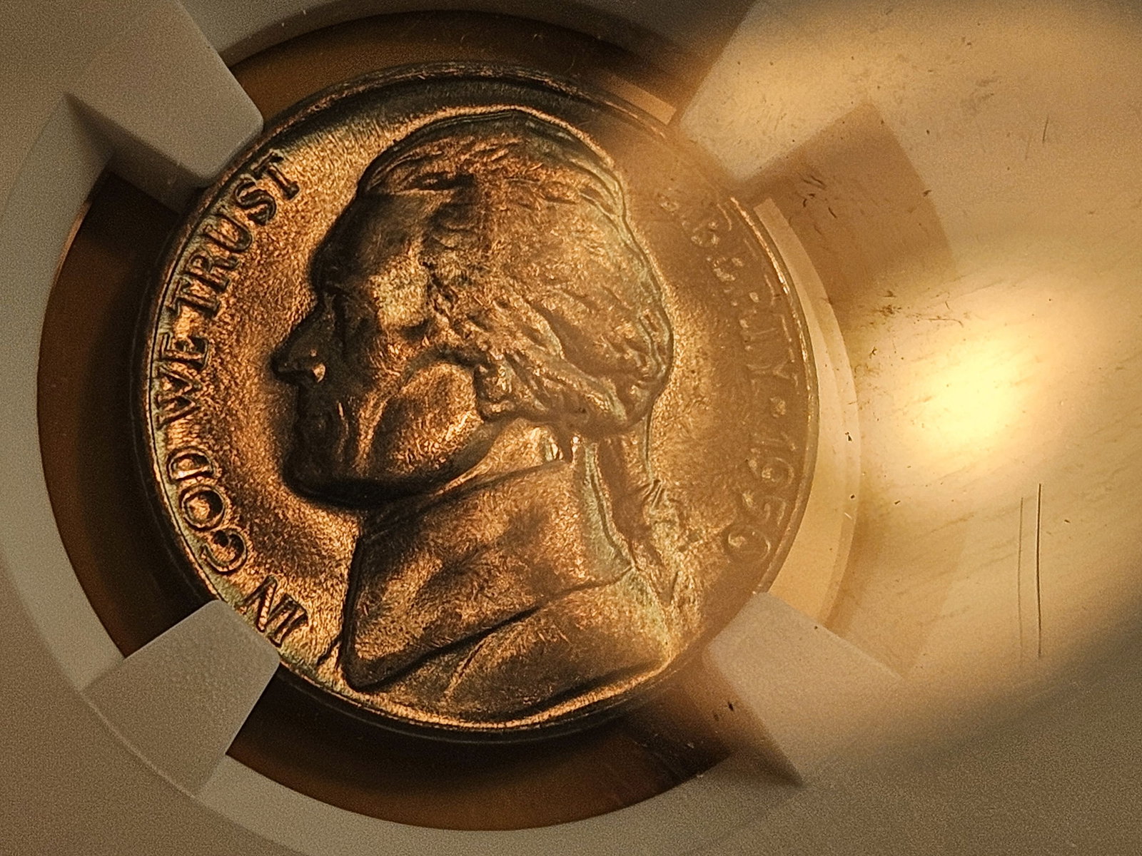 KEY DATE! GEM 1950-D Jefferson Nickel in Mint State 65 - 3