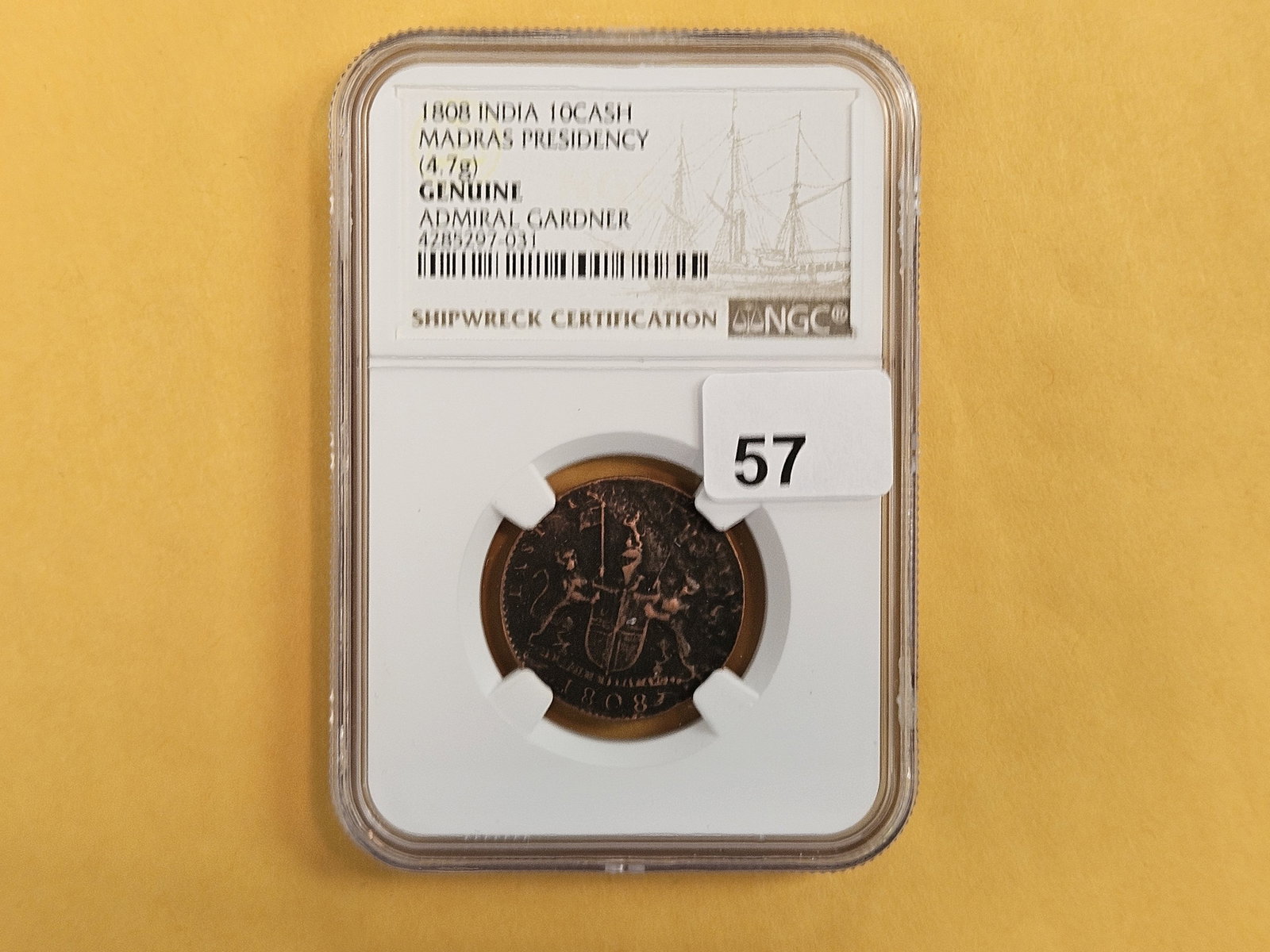 NGC 1808 East India Company 10 cash - 2