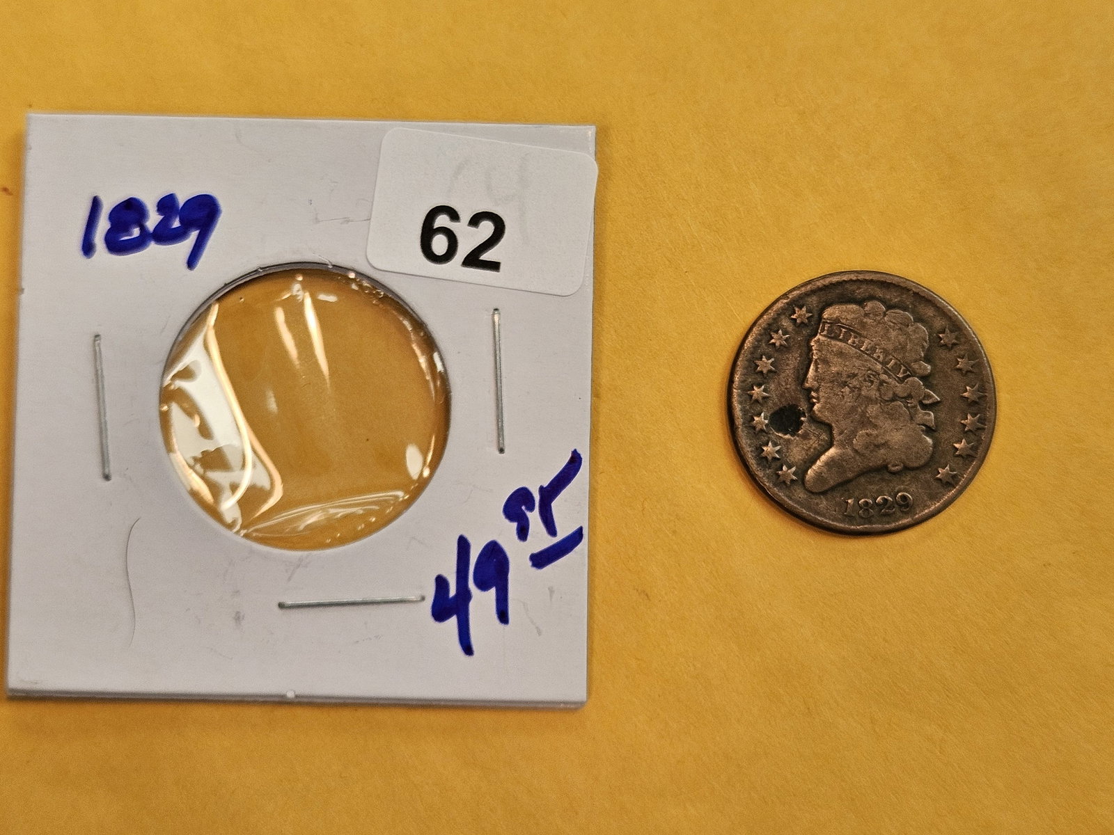 1829 Classic Head Half Cent - 2