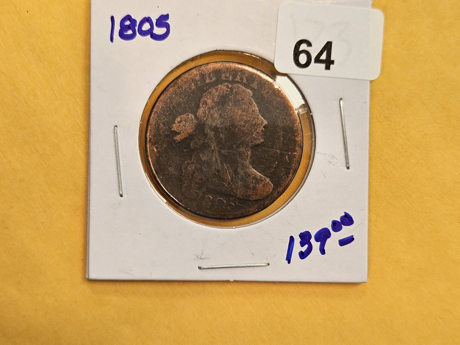 1805 Draped Bust Large Cent - 2