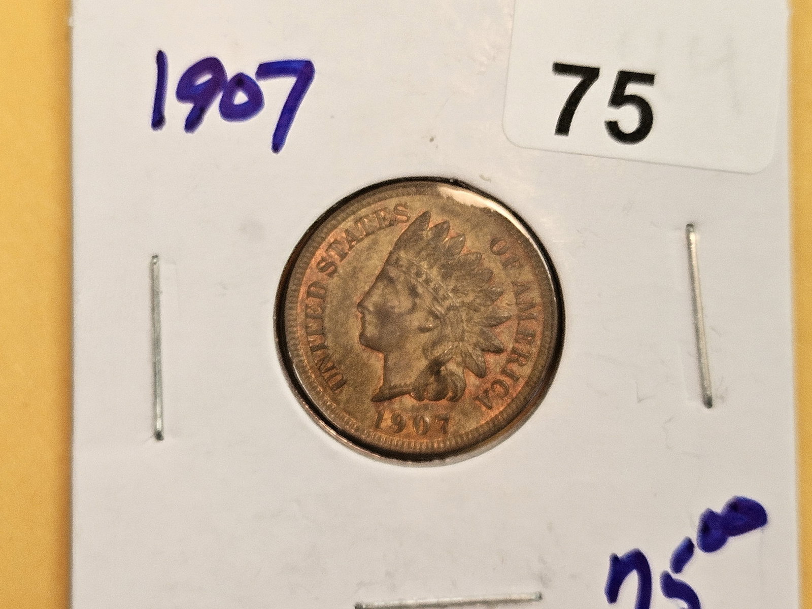 Red-Brown 1907 Indian Cent - 2