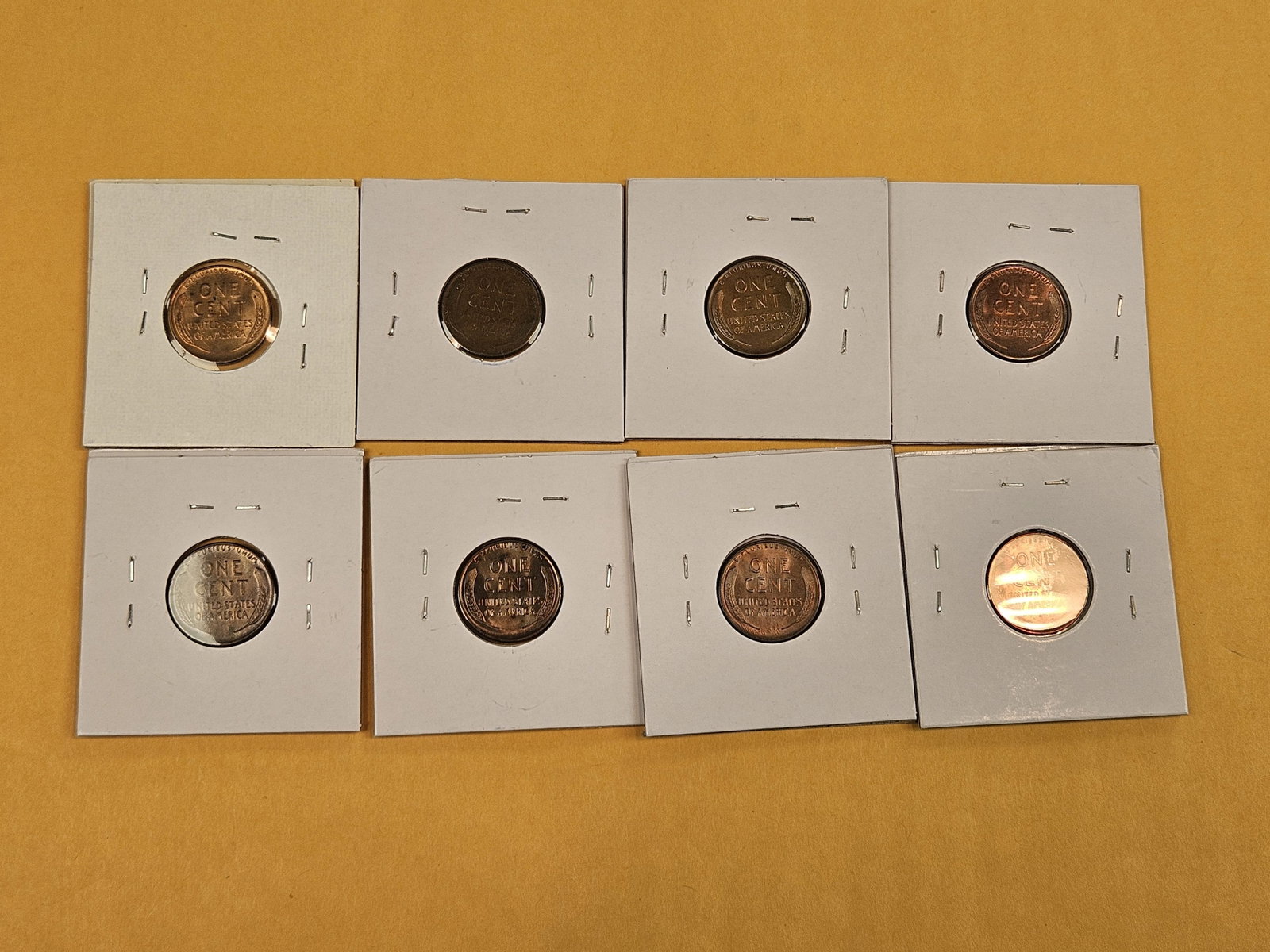 Eight better grade Lincoln Wheat cents - 6