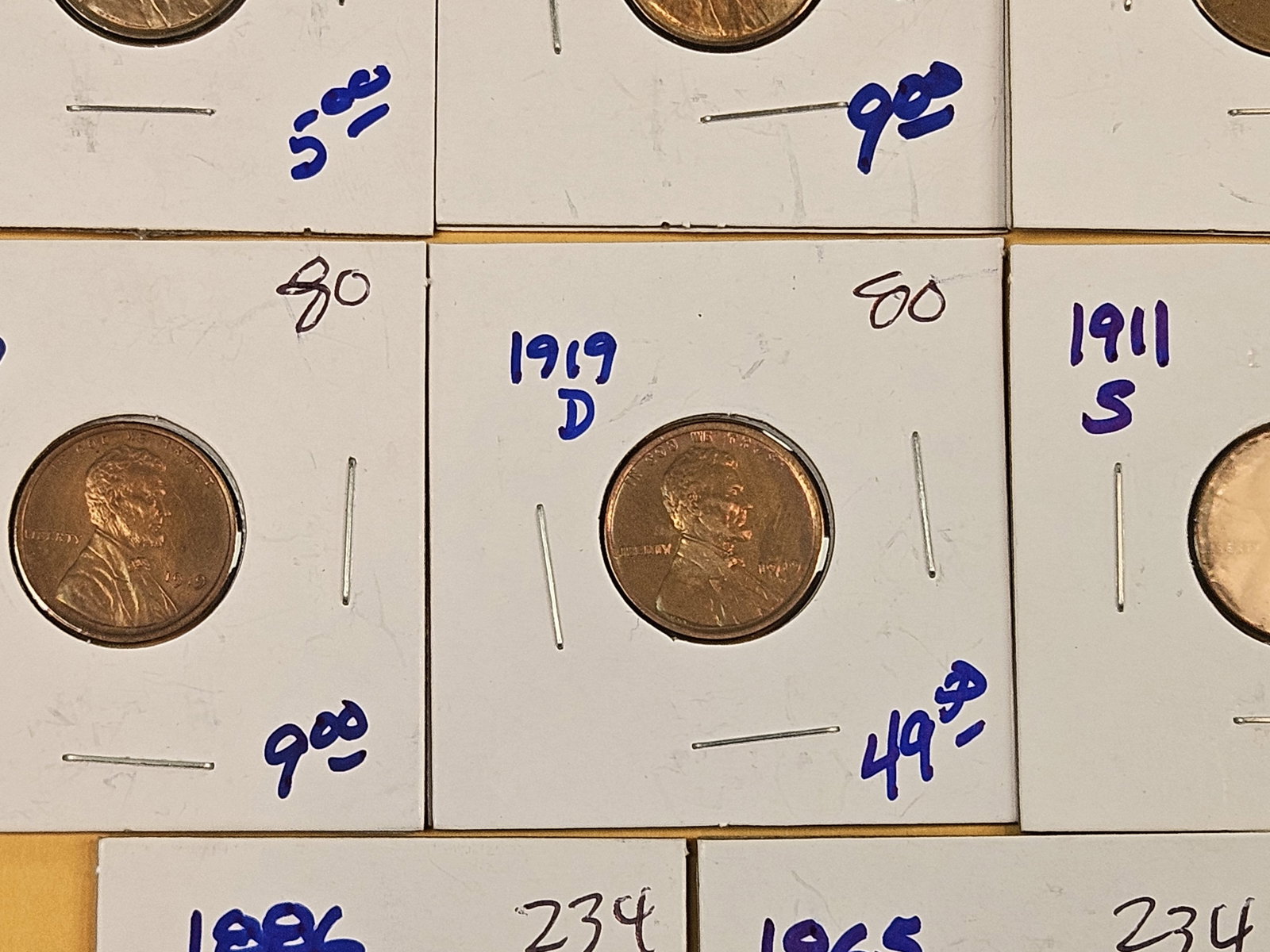 Twelve mixed Wheat and Indian Cents - 6