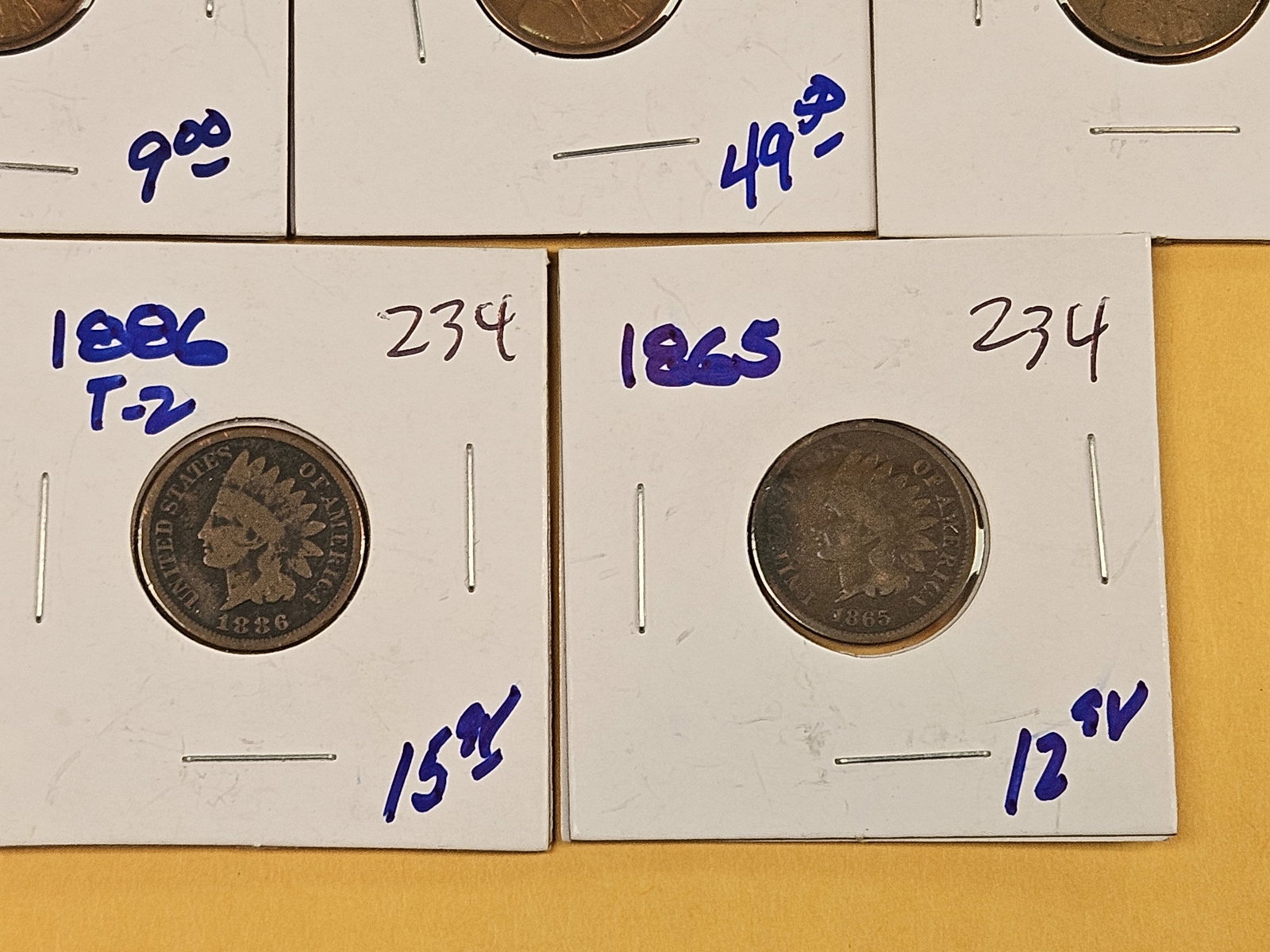 Twelve mixed Wheat and Indian Cents - 8
