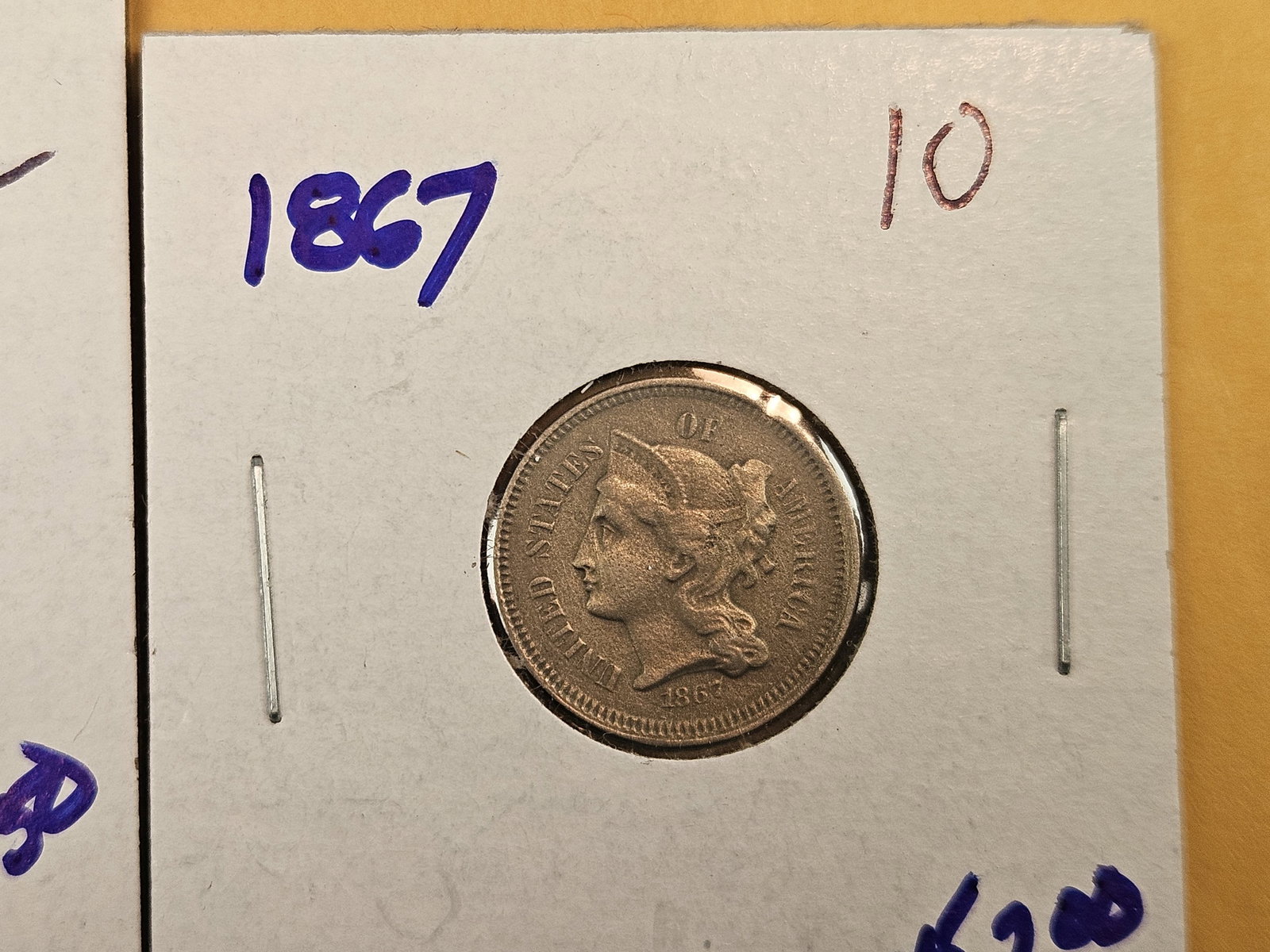 Three mixed 3-Cent nickels - 4