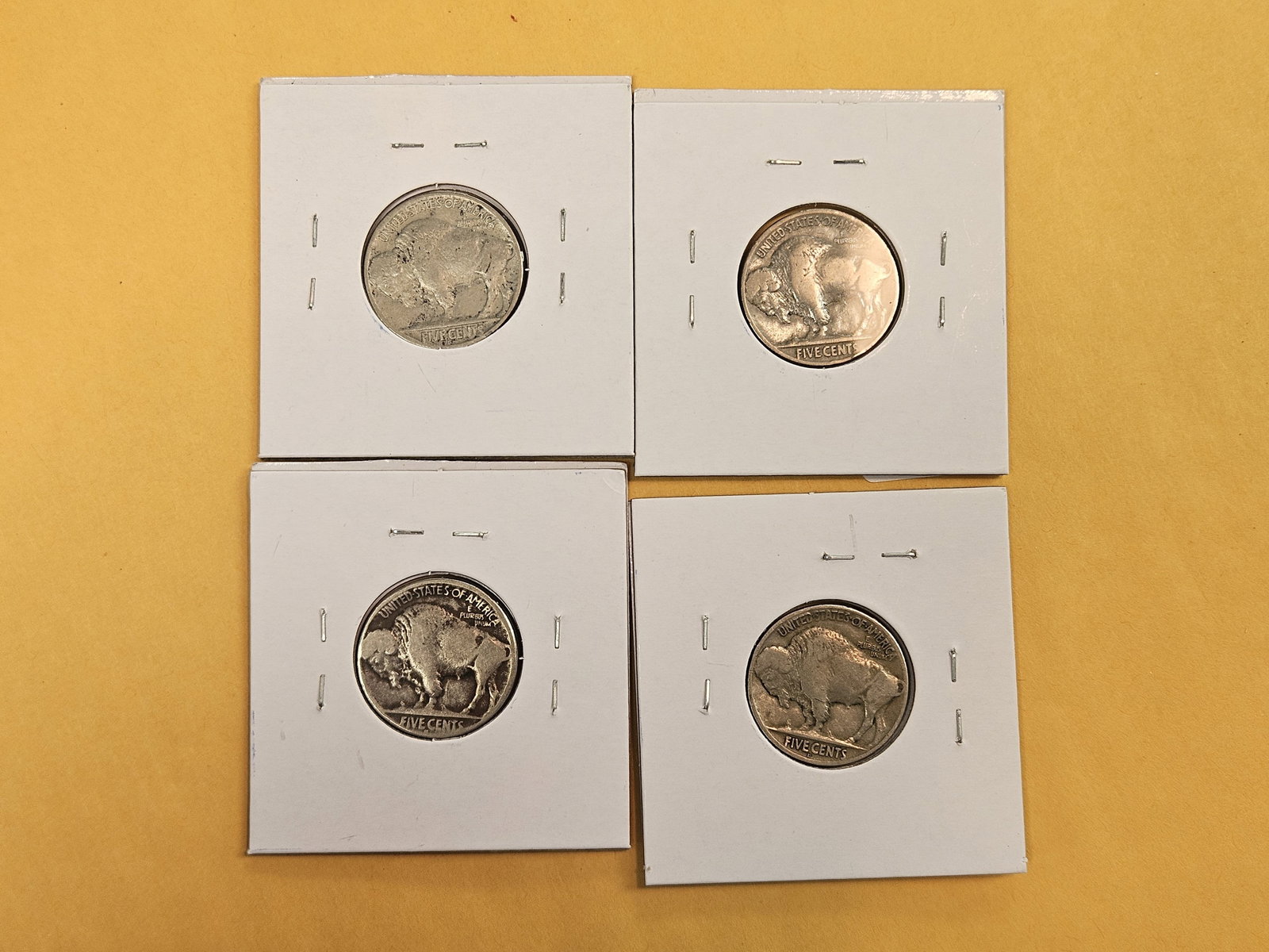 Four better Buffalo Nickels - 3