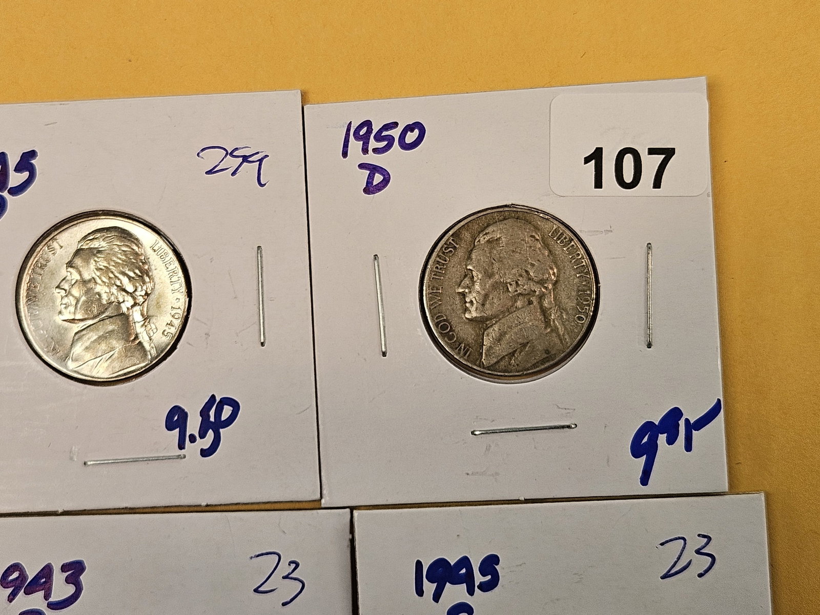 Seven mixed, better, Jefferson Nickels - 3
