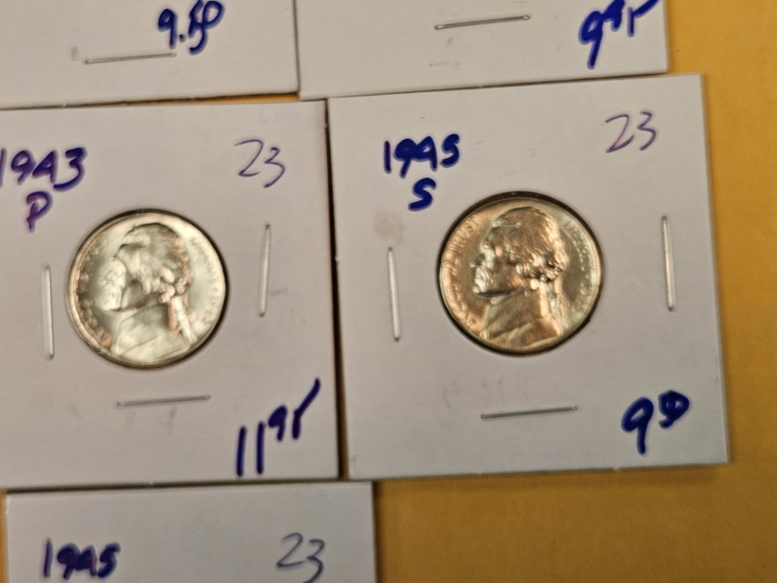Seven mixed, better, Jefferson Nickels - 5