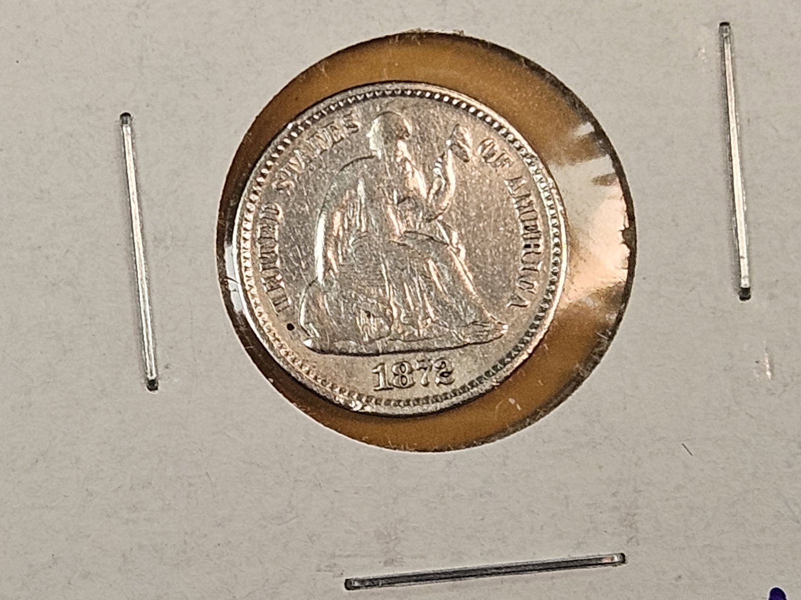 Three mixed Seated Liberty silver Half Dimes - 4